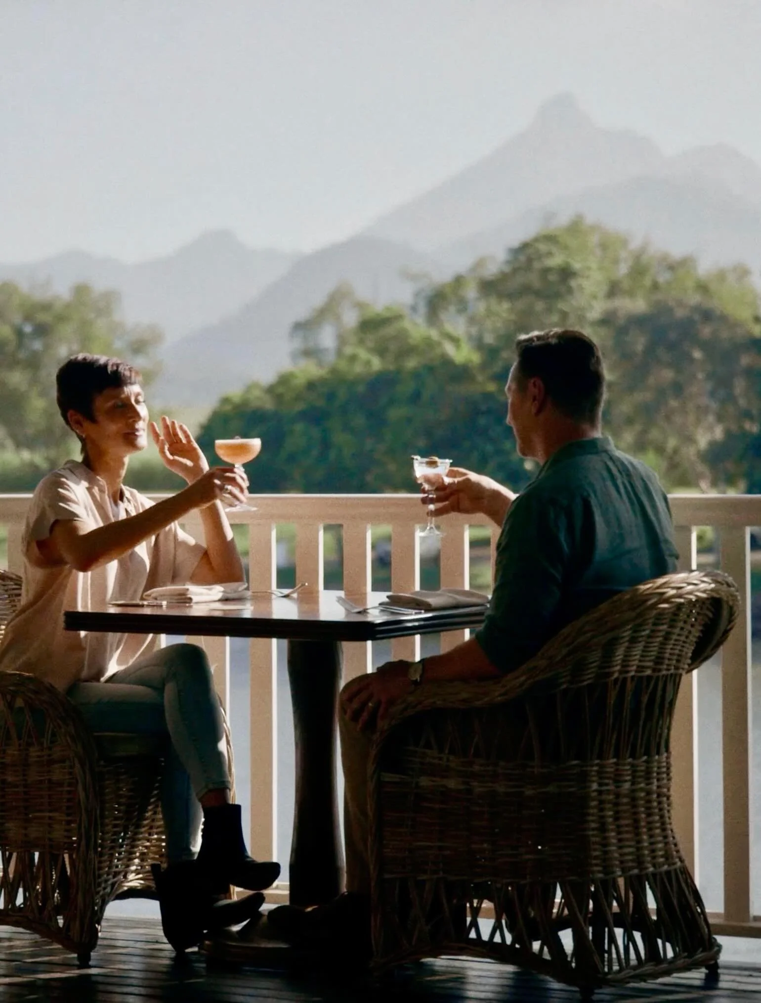 Dining with a side of panoramic river and caldera views ~ the Tweed River House way