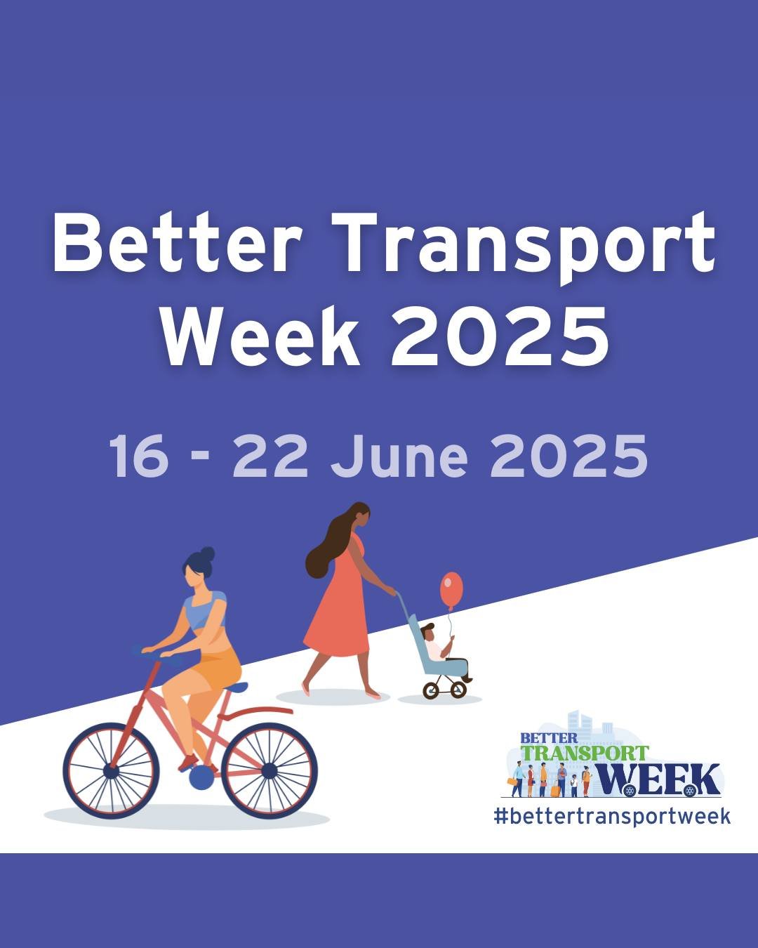 We&rsquo;re proud to support @bettertransport's Better Transport Week, which
starts today. 

This year, the focus is on how transport connects communities and brings people
together. 

The benefits of public transport, walking and wheeling, cycling a