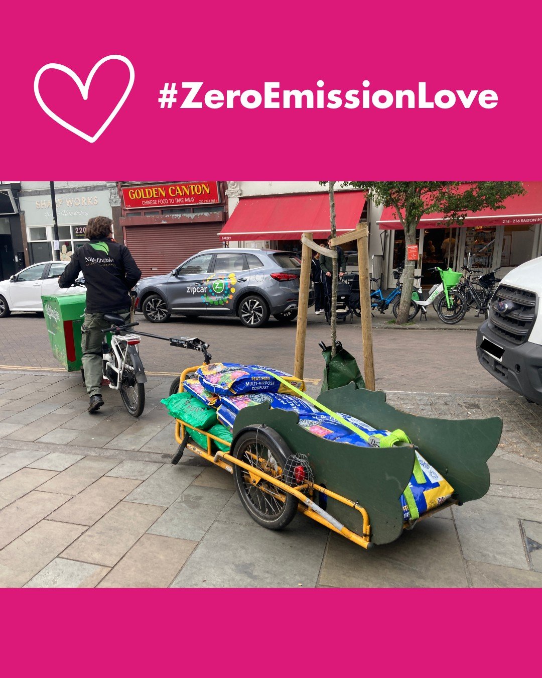 Today we're sending some love to @nightingale_ghs for choosing to use a clean air delivery solution for plants, compost, trees and LOTS more besides! 💚

Are you a company that uses cargo bikes or electric vans for your deliveries, equipment or servi
