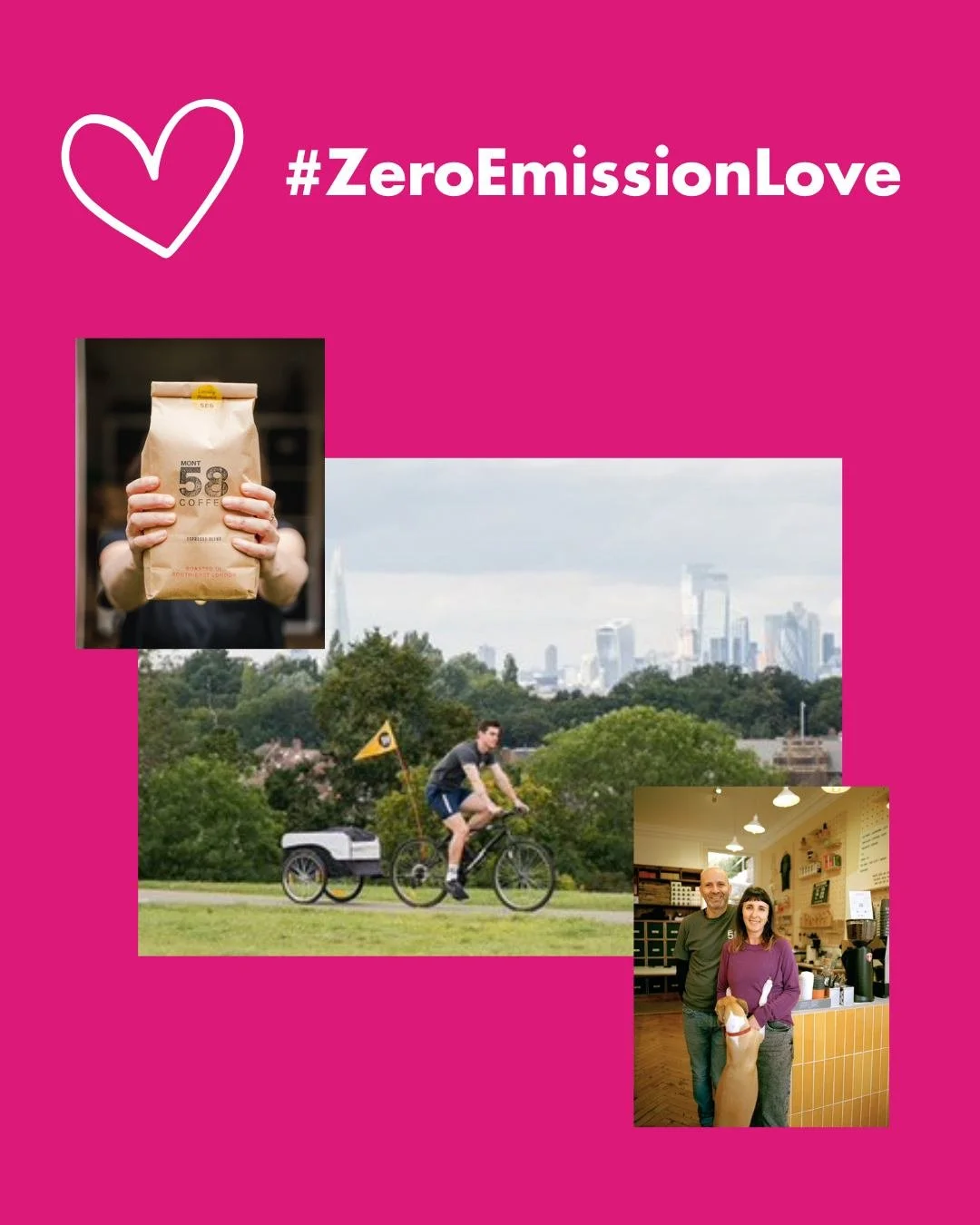 It's ‪@mont58coffee's turn for some Zero Emission Love!

Mont58 are a B Corp certified South East London and Kent coffee roaster. They deliver at least 70% of their customer orders by bike, and offer electric vehicle delivery where possible for the r
