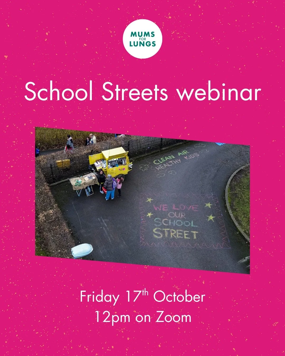 Join us this Friday 17th October for our next School Streets webinar!

Aimed at councillors and council officers, we'll be sharing insights and practical steps proven to successfully engage schools, transport planners and other stakeholders, and deli