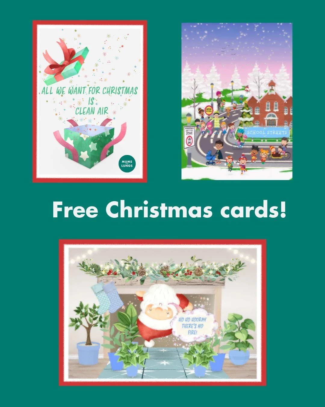 It's November, does that mean it's OK to mention Christmas?

We're offering our free Christmas cards again this year; please join us in sending season's greetings while sharing facts and tips on how to reduce air pollution. 

Order at the link in our
