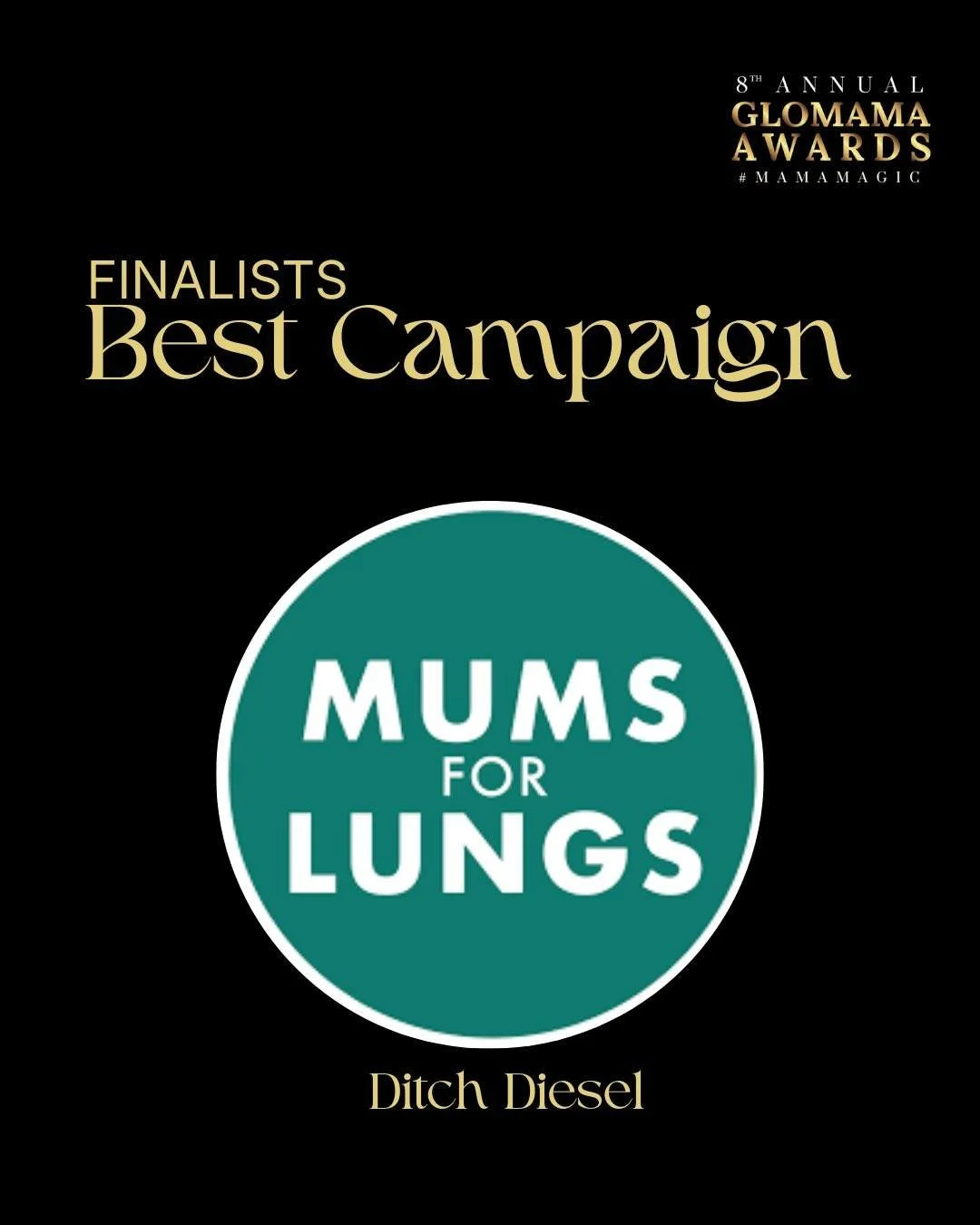 We're really excited to have been shortlisted as a finalist for a @glomamauk Award for our Ditch Diesel campaign. Thanks so much to whoever nominated us!

Last year, we campaigned to hold diesel car manufacturers to account for the excess emissions w