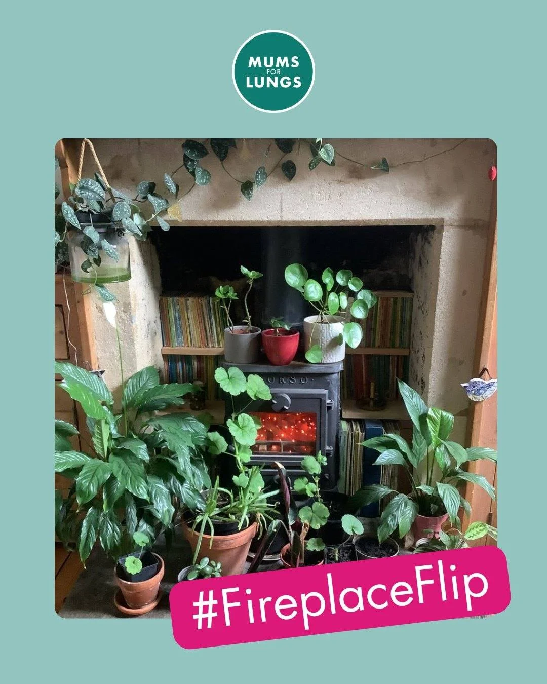 Who doesn't love a plantplace?!

Thanks to Lily for sharing this with us, proving that having a stove doesn't mean you have to use it. Lily has filled hers with fairy lights and surrounded it with books and plants. It's still a focal point, just not 