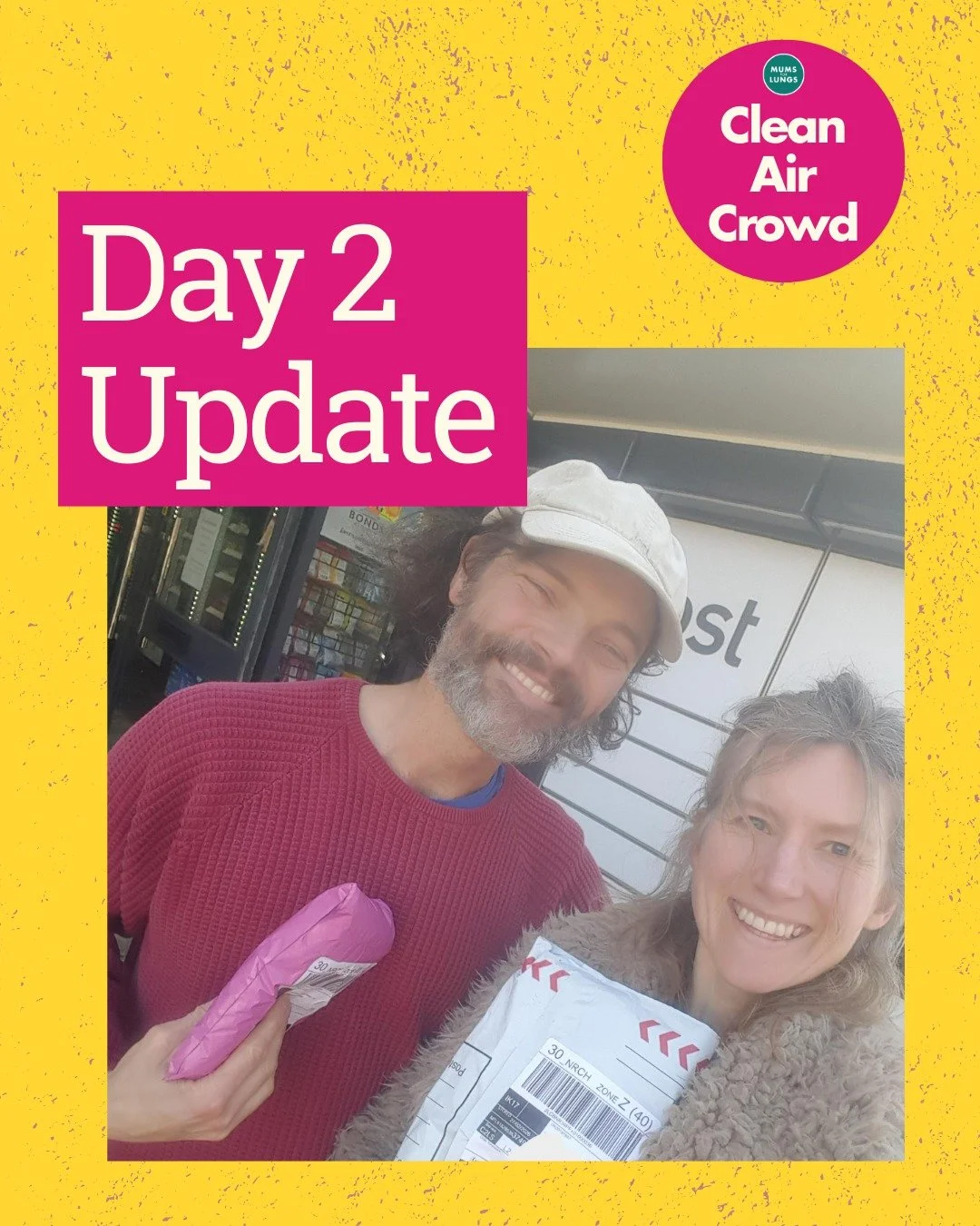 Clean Air Crowd Day 2 challenge update! 

"Picked up my click-and-collect and bumped into a friend (who incidentally runs our local clean air group) doing the same. 

Sunshine, stroll and friendly chats.. wouldn't've got that with delivery to th