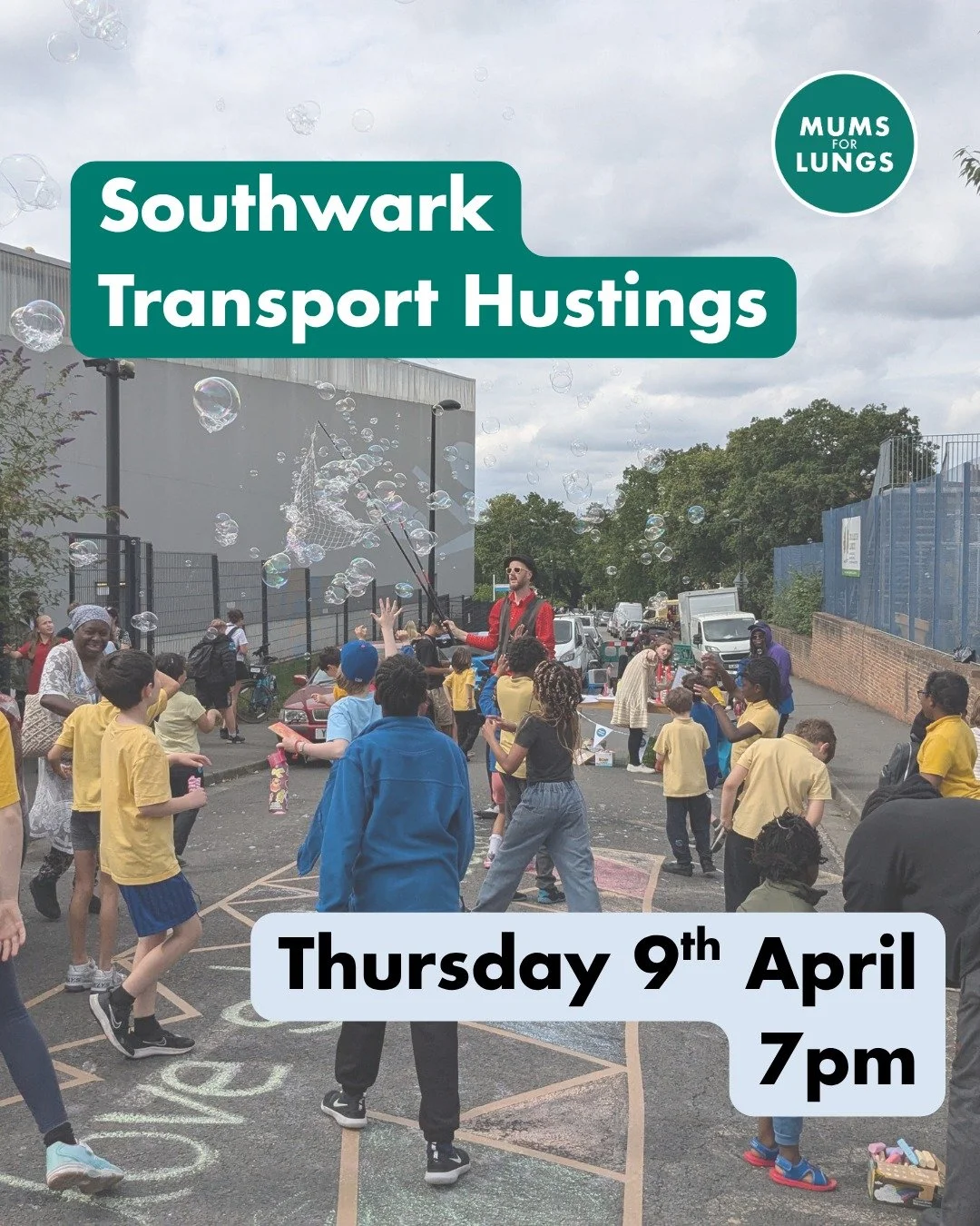 Southwark residents! If you care about transport and air pollution, please come along to the Southwark Transport Hustings next Thursday, 9th April, at 7pm.

Jointly organised by  Living Streets Southwark, Southwark Cyclists, Solve The School Run, Far