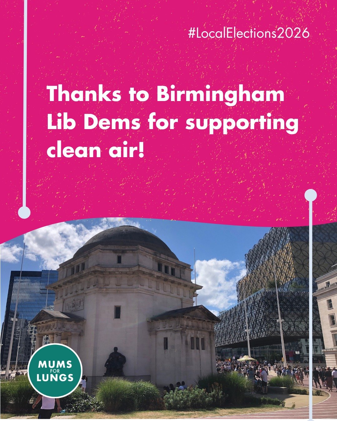 Thank you to @bhamlibdems for their commitments in their manifesto to action on wood burning. They have also pledged to ensure that the responsibility for delivering cleaner air sits with one Cabinet Member 🎉. 

Over the last four years, we've reall