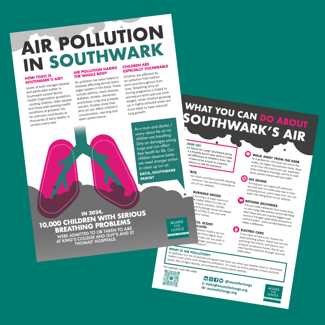 Air pollution in Southwark - our new flyer