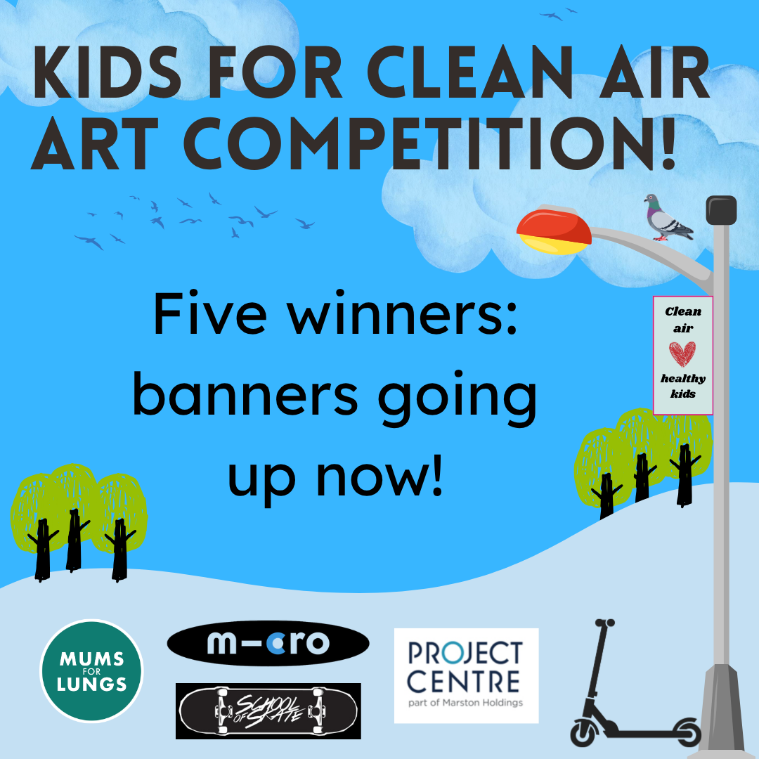Five young artists, one message: we need clean air!