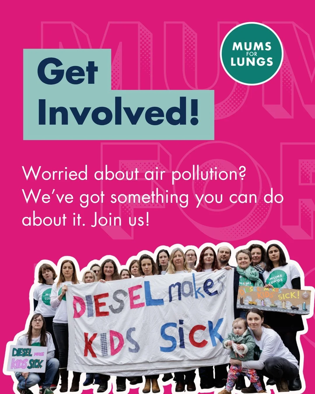 Whether you've got 5 minutes or 50, we've got something you can do with us to make a difference.

We've just given our Get Involved page a refresh, and there's something on there for everyone. Put a flyer in a caf&eacute;, come to an online monthly m