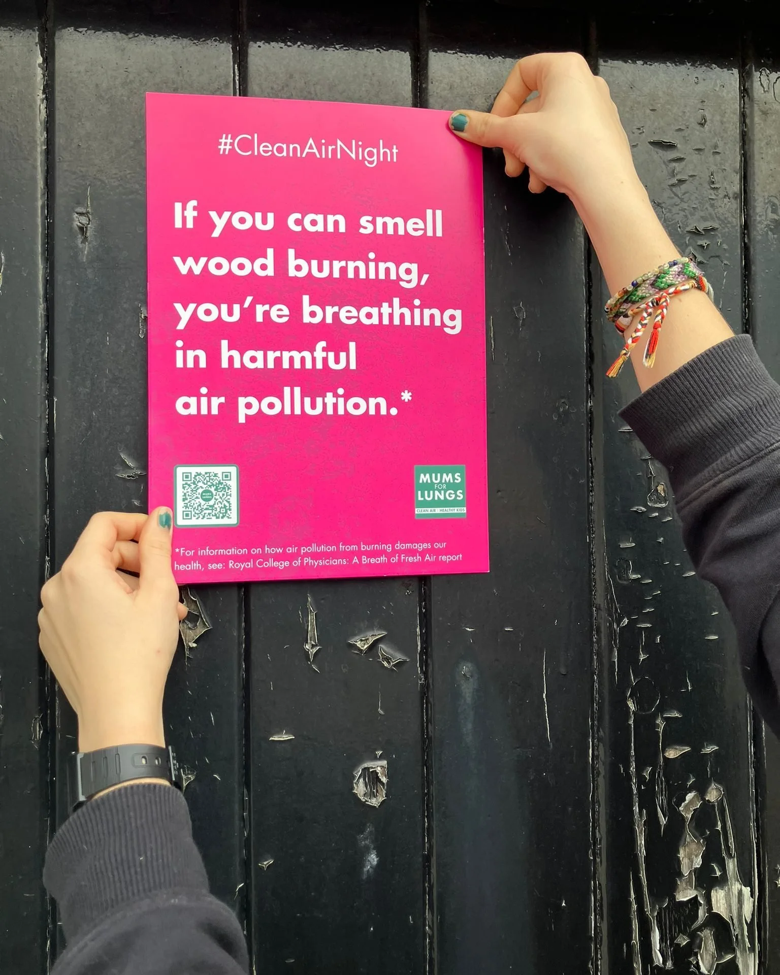 It's one month until Clean Air Night, so we're launching our poster campaign!

Can you help us spread the word about the air pollution and health impacts of burning wood by putting up an eye-catching poster in your local area?

It's one of the easies