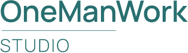 OneManWorks logotype.