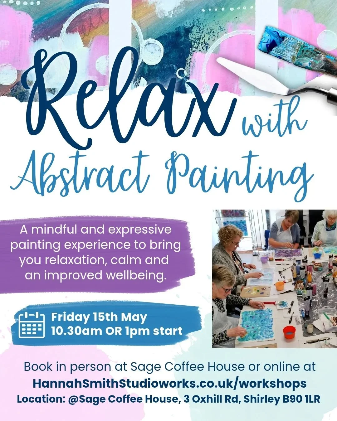 This Friday is the last one for a while @at_sage_coffee 
10.30am or 1pm start time
Book your place on my website or pop into Sage to book in person, may as well grab a coffee and cake while you're there, I recommend everything 😋