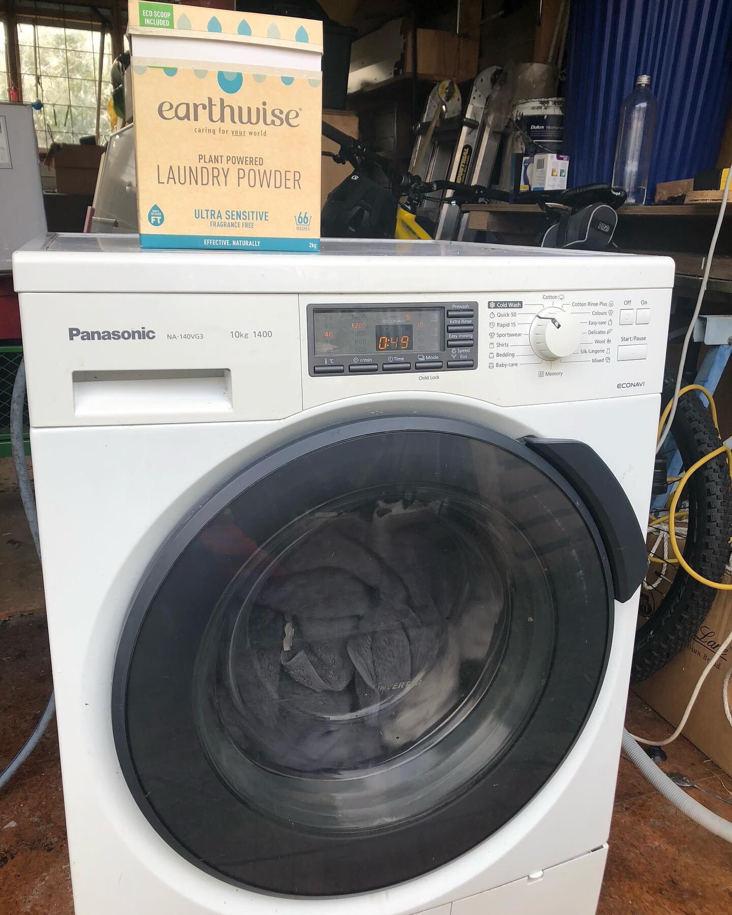 Starting to return to the commodified world with a working washing machine, thanks to a neighbour deciding to replace it even when in good working order. 

It&rsquo;s been a month or so without this resource, and it&rsquo;s been impacting life admin.