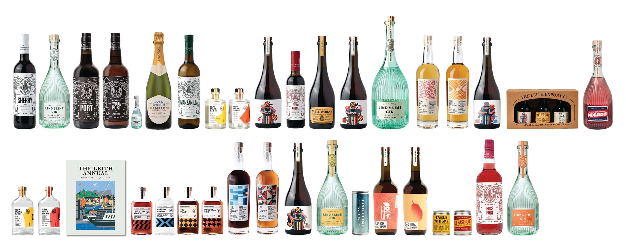 Muckle Brig Bottle Line Up as of July 2026