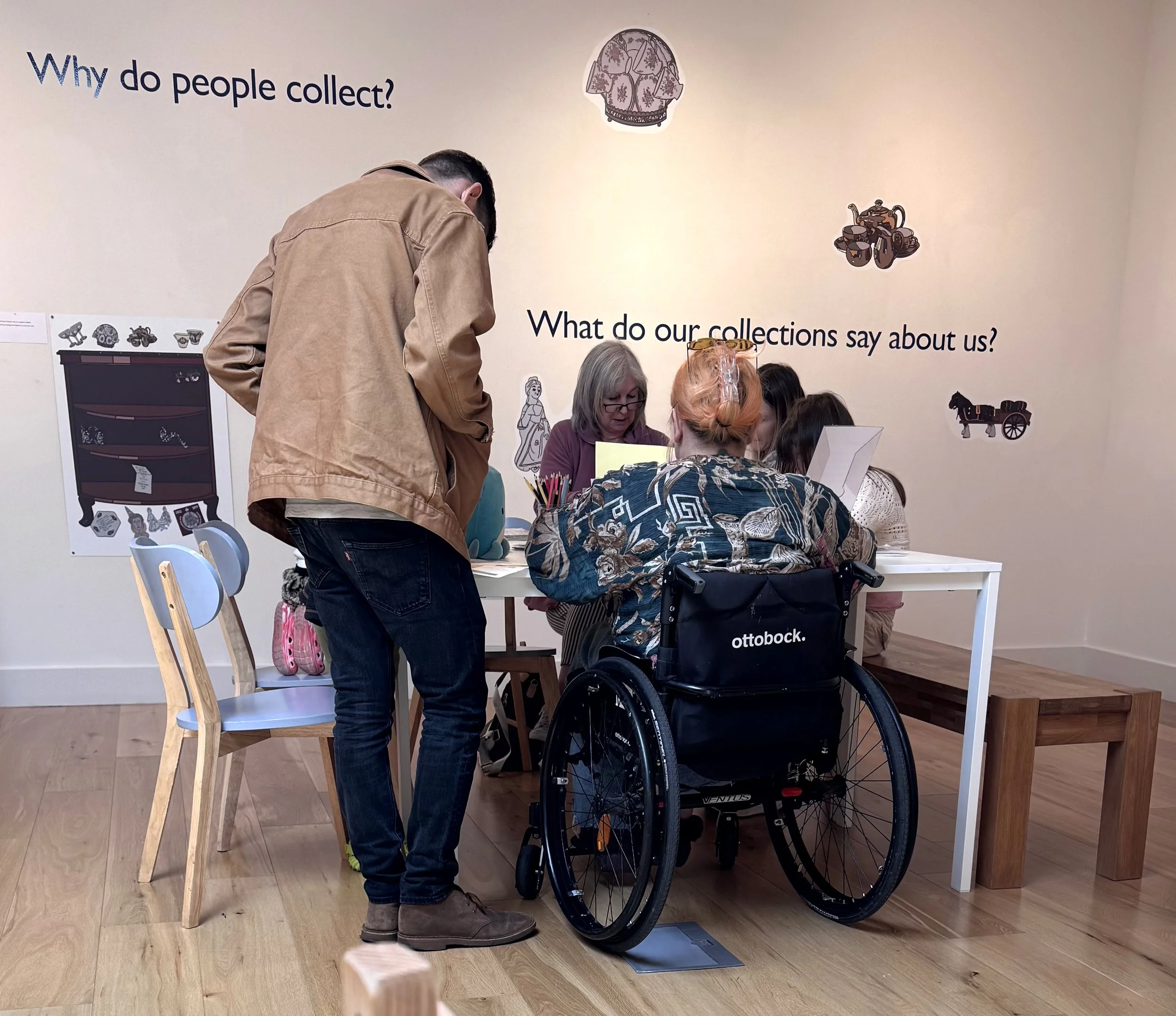 A number of audience engagement activities were developed to encourage interaction with the ideas behind the work