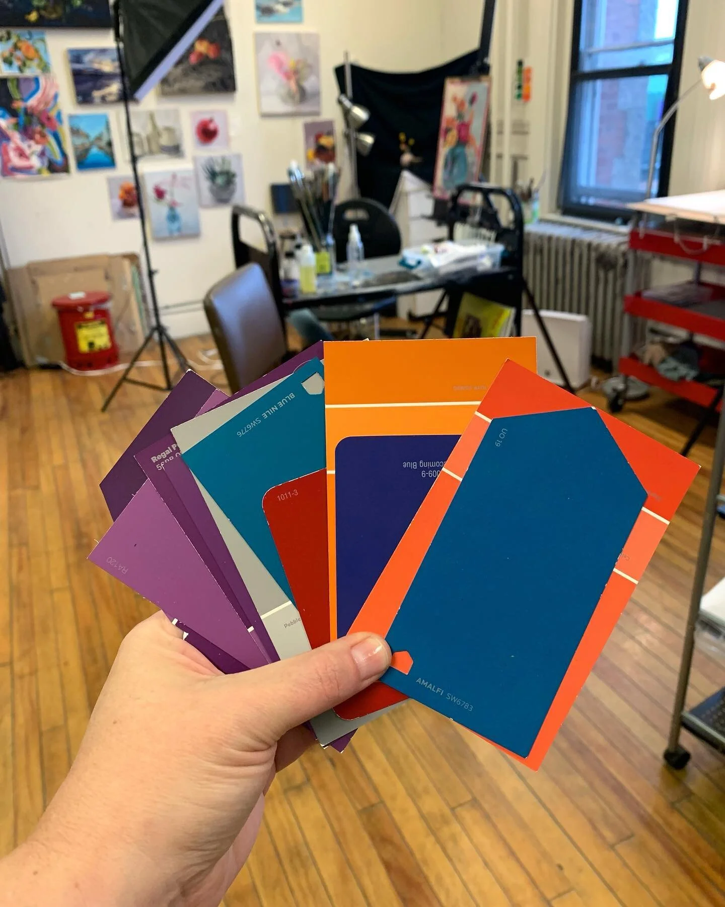 Rainy day activity...run to your closest paint store and grab a random selection of color swatches. Then go home and test your color mixing knowledge to see if you can mix an equivalent of each color. If there's one you can't achieve you might not ha
