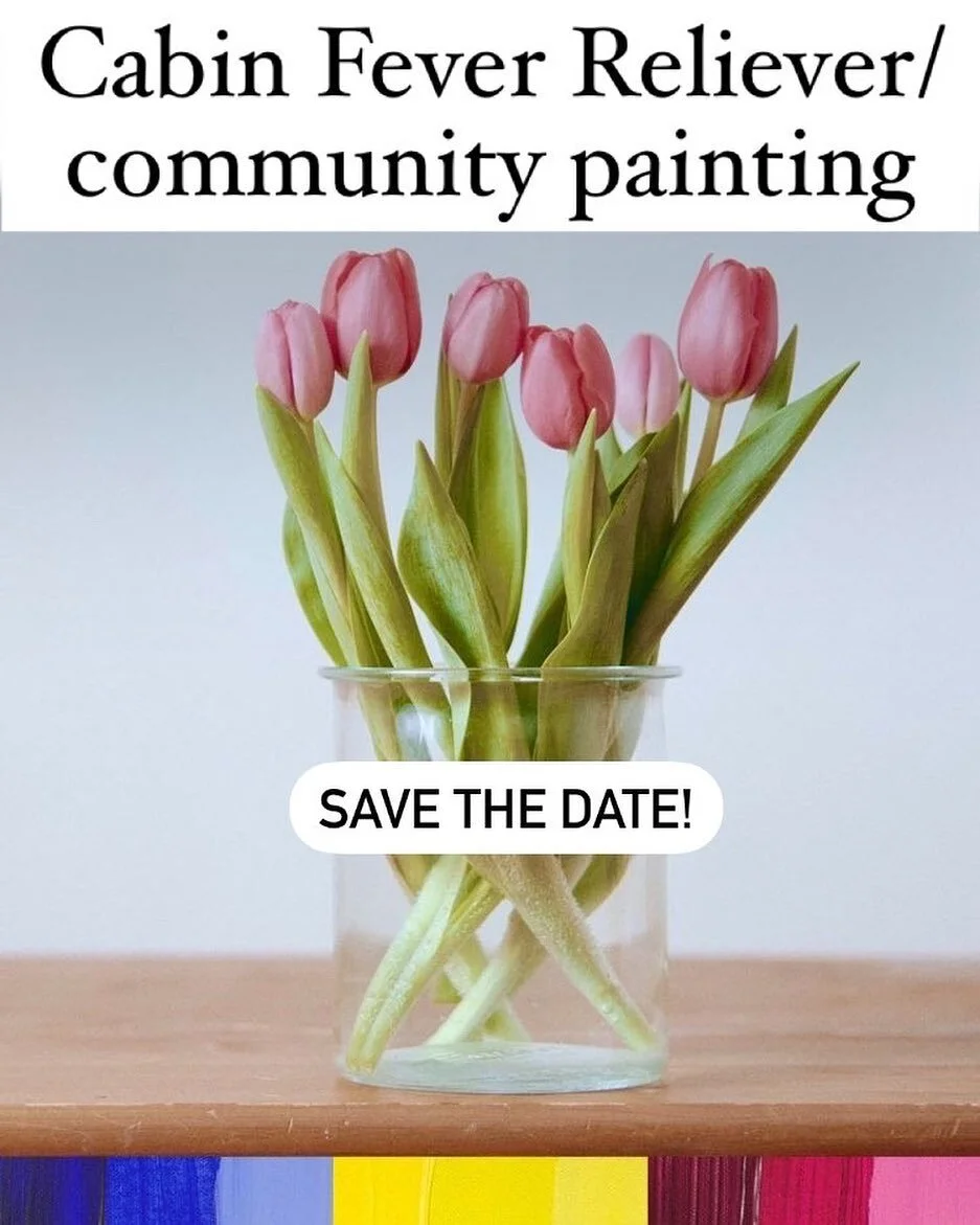 The next installment of Communty Painting is coming right up! Attend from anywhere in the world from your own studio or kitchen table. All levels including beginners are welcome! I'll be painting with acrylics but you can use whatever supplies you ha