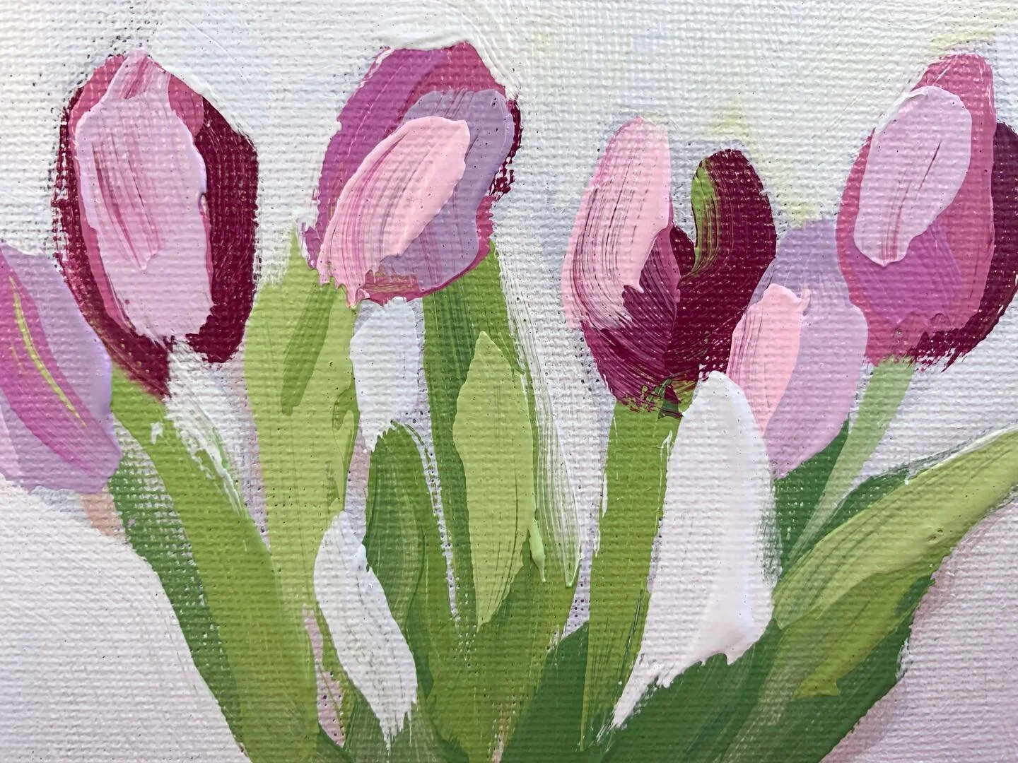 Communty Painting! This Sunday, April 24th. 4-5:30pm. On ZOOM. All levels welcome. Free or by donation. Acrylics, oils, watercolors, crayons welcome! (I'll be using acrylics). Paint some tulips along with me or do your own thing. Sign up on the websi