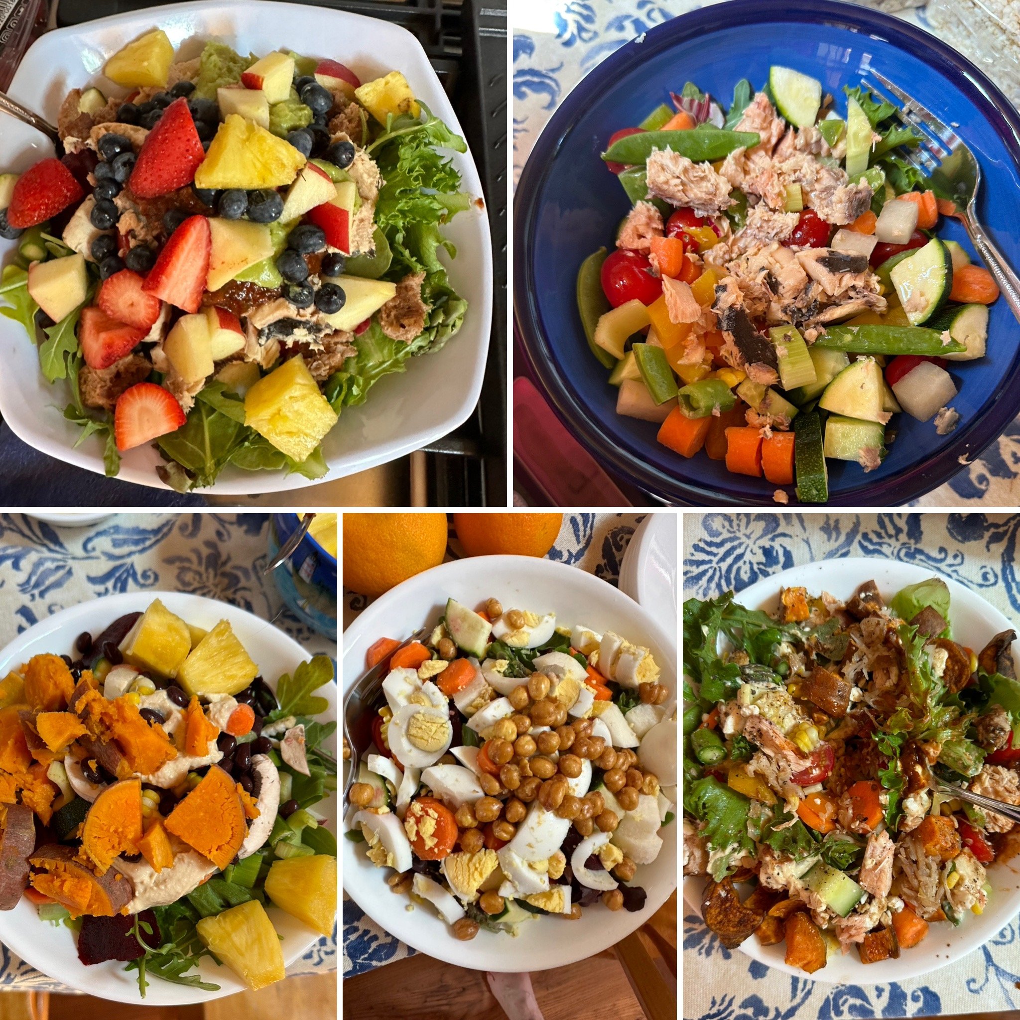 So many salads! (click to enlarge photo)
