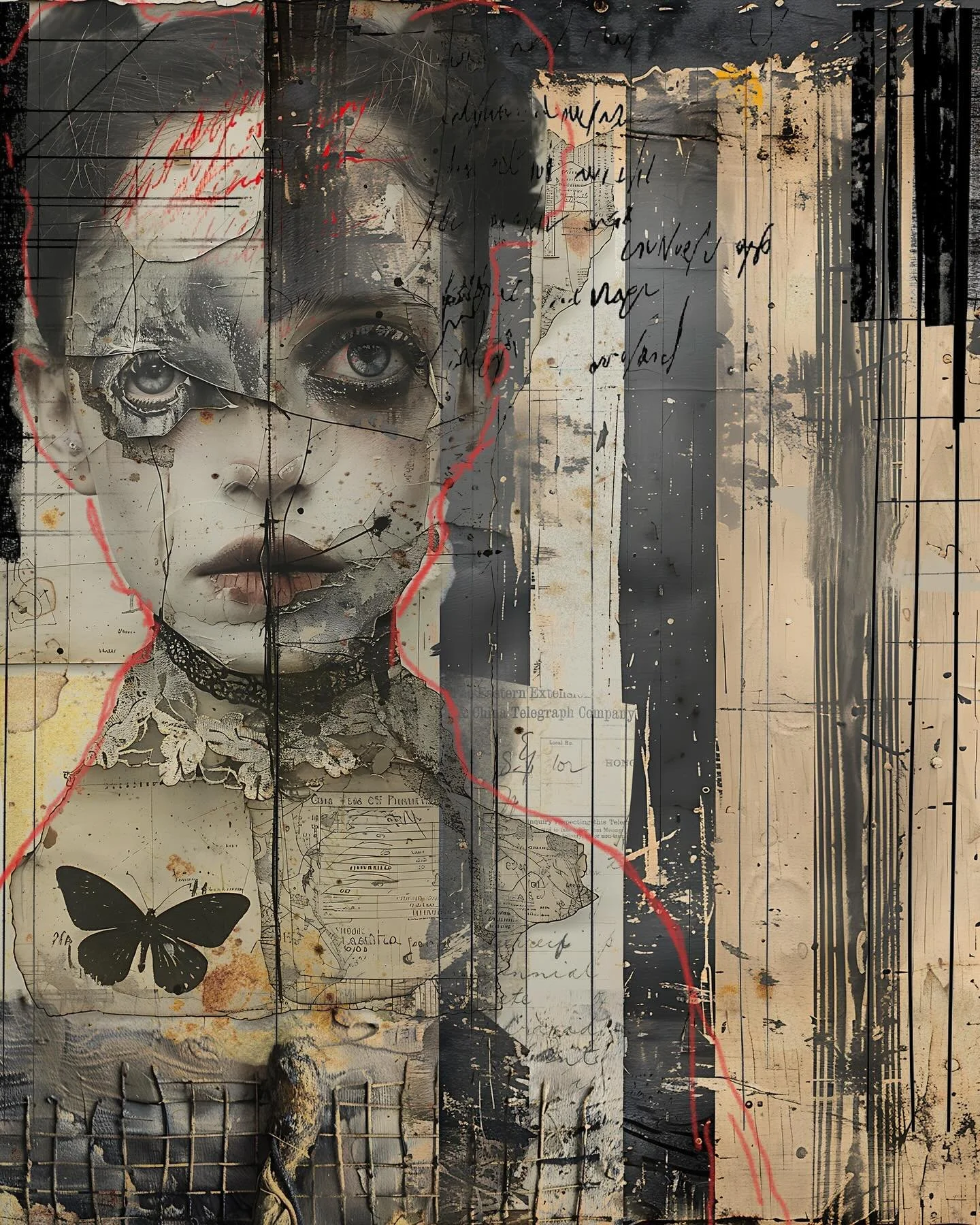 The left behind&hellip; 

Images used from @cherylfrancisart  and @arthousewhimsy 

#digitalart #ipadart #digitalcollage #procreateart #rawart #mixedmedia #visualdiary