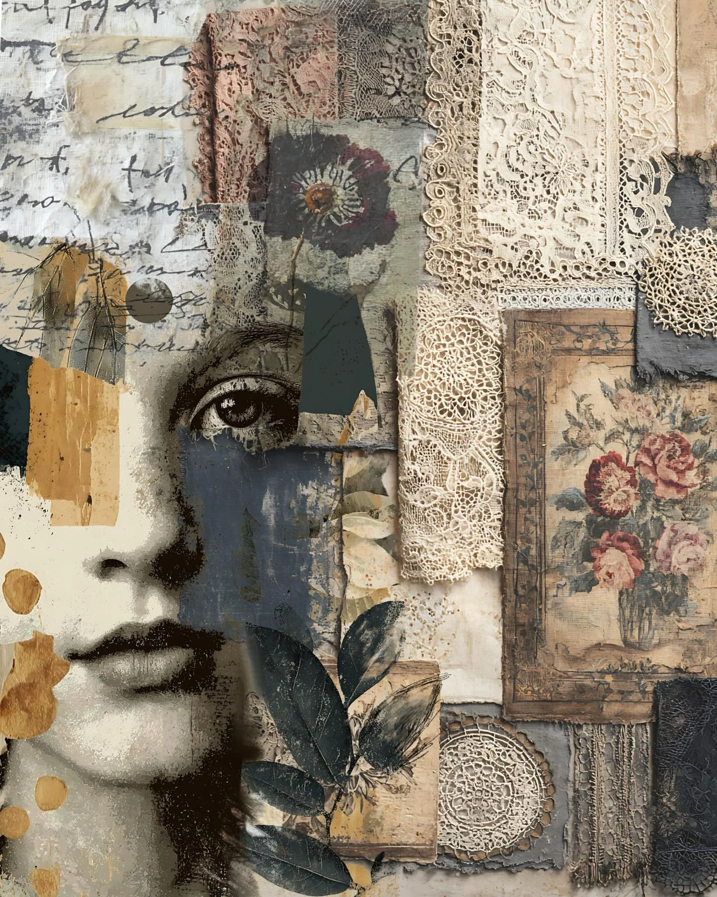 The layers that just pull you right into their story. 

🖤🖤 I have a few calendars left in the shop for 2026.

@cherylfrancisart images used for #digitalcollage #

#ipadart #creativeplay #multimedia #procreate