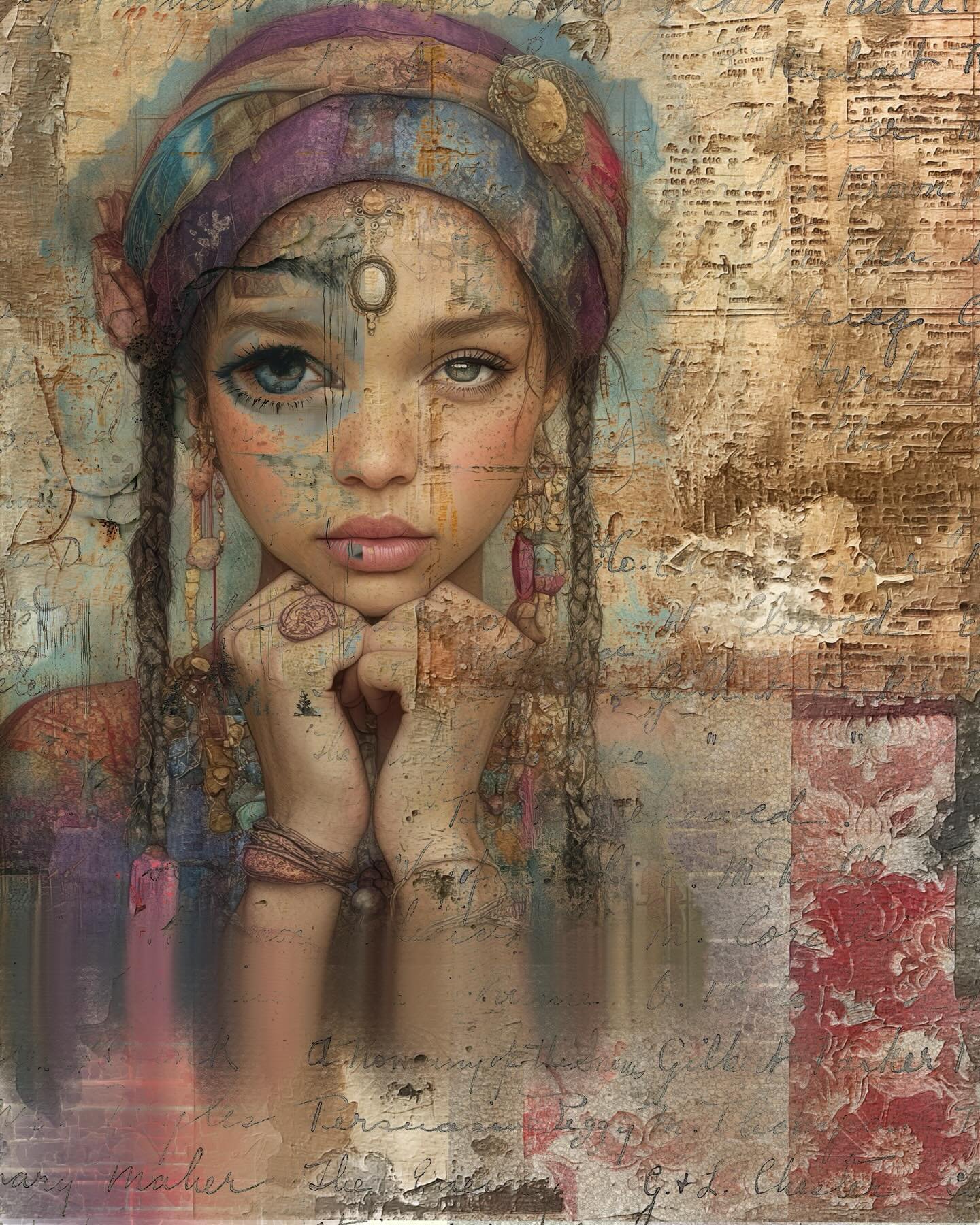 Digital collage 

Using @arthousewhimsy and @cherylfrancisart digital images. 

#digitalart #procreate #ipadart