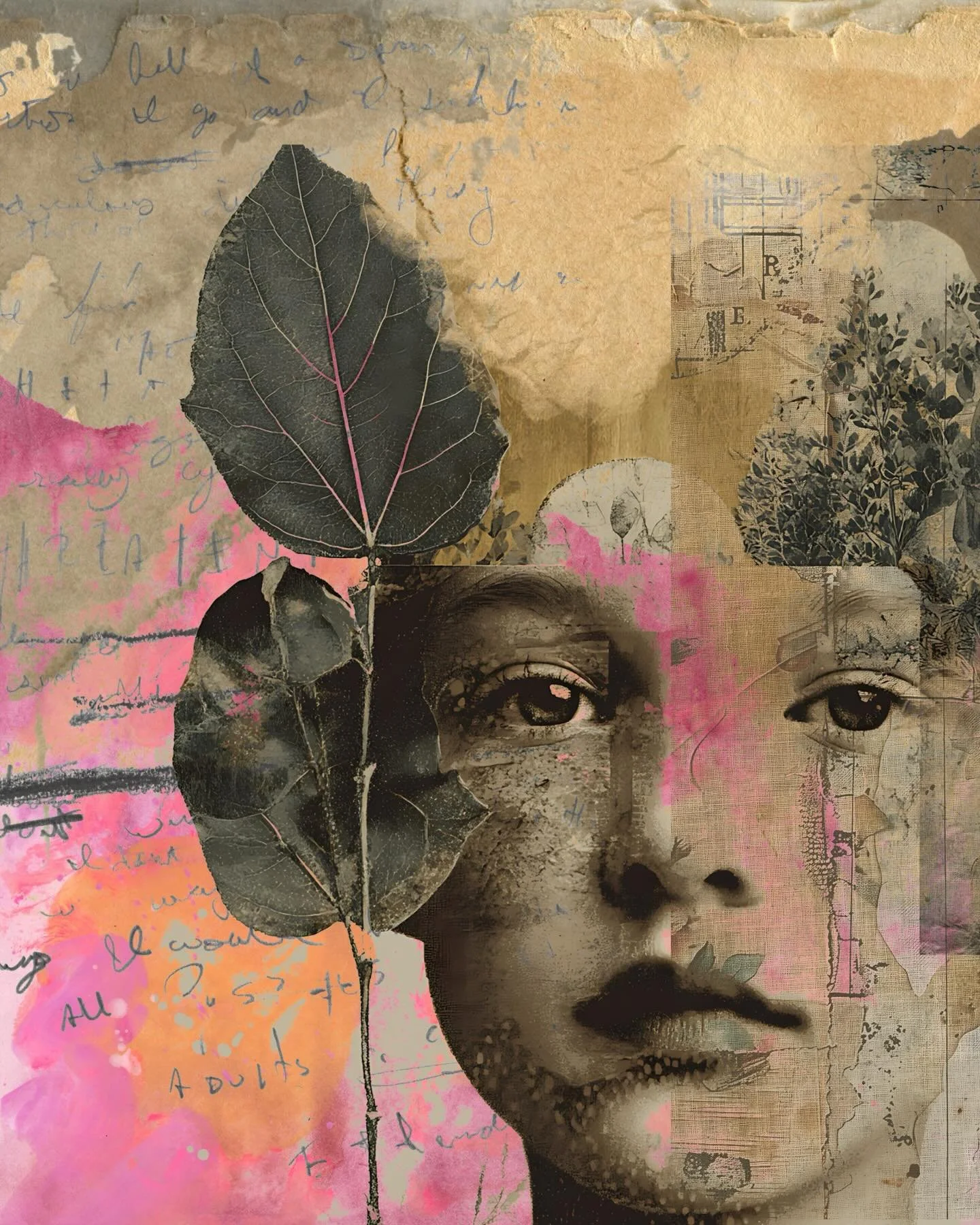 One of the many things I enjoy about procreate is you can duplicate your base and then tweak it. I am using several of the elements from yesterday&rsquo;s piece. 

#art #digitalart #digitalcollage #ipadart #procreate