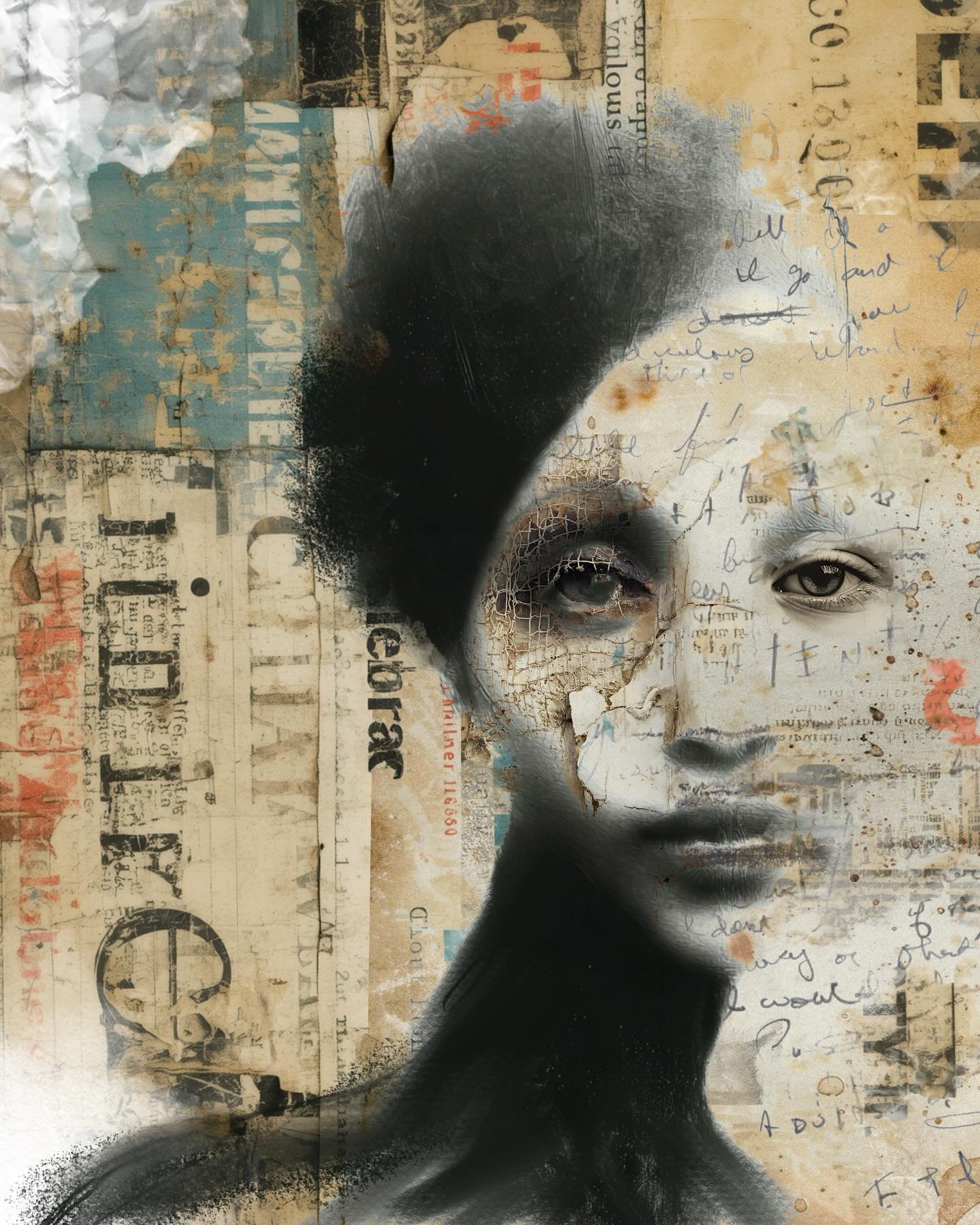 Early morning creation. 

Digital art using @arthousewhimsy images for a digital collage.

#digitalcollage #ipadart #procreate #collage #applepencil