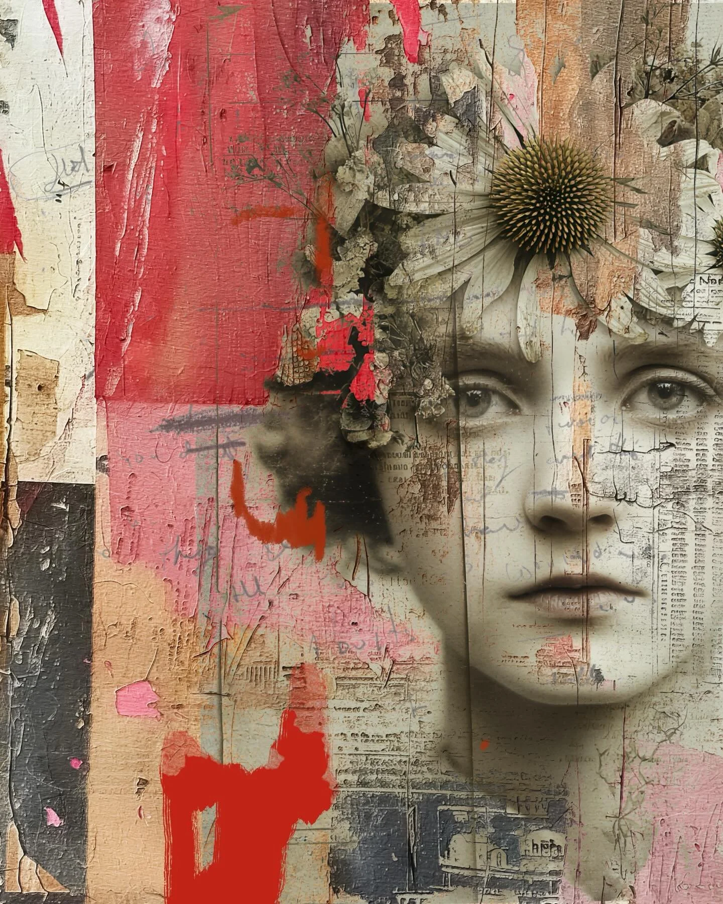 A little playtime on #procreate creating digital art through layers and texture. 

I love the mix of analog images with digital. 

#digitalcollage #ipadart #mixedmedia