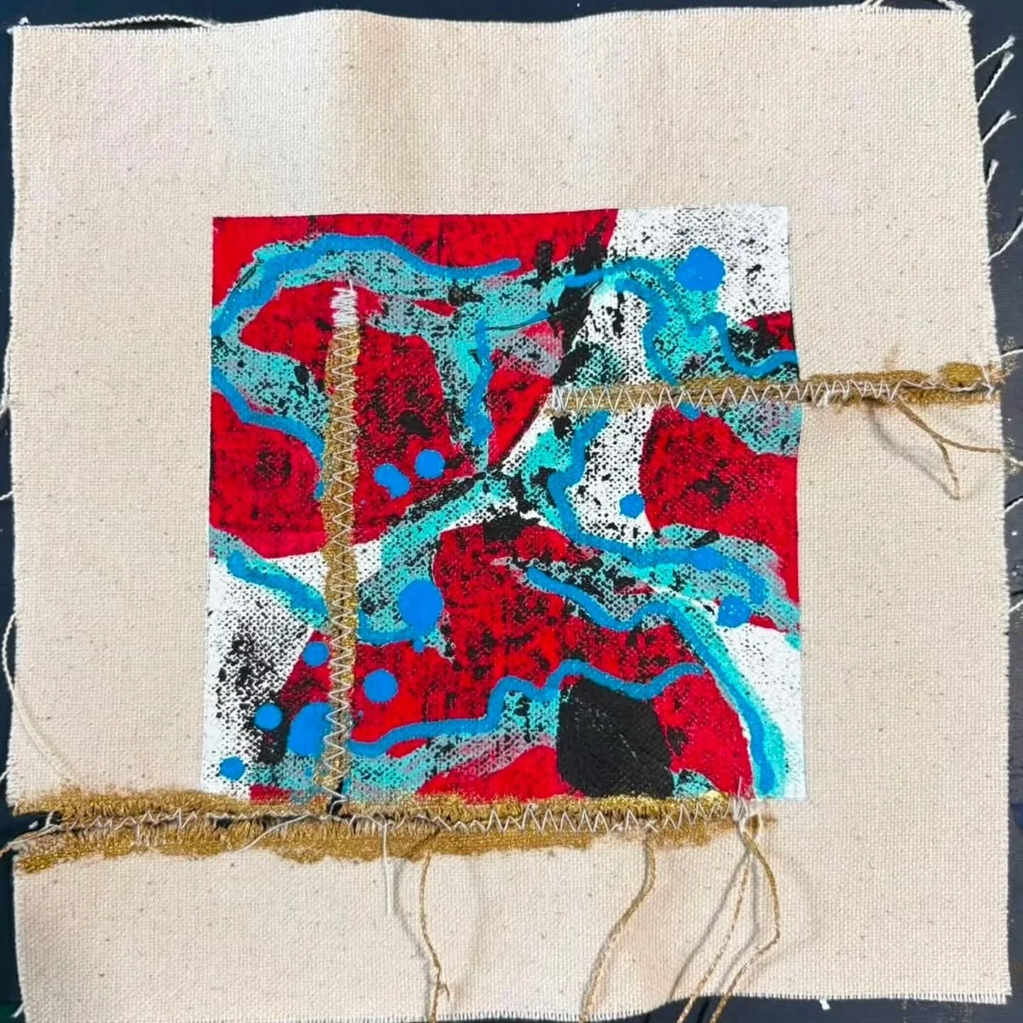 Words from Cathy Fugate for #tuacMended

"I started thinking&hellip; sometimes our attempt at mending something turns out pretty darn good.

Sometimes&hellip; we only have enough of ourselves to mend it so-so.

But we show up anyway.

8x8 acryli