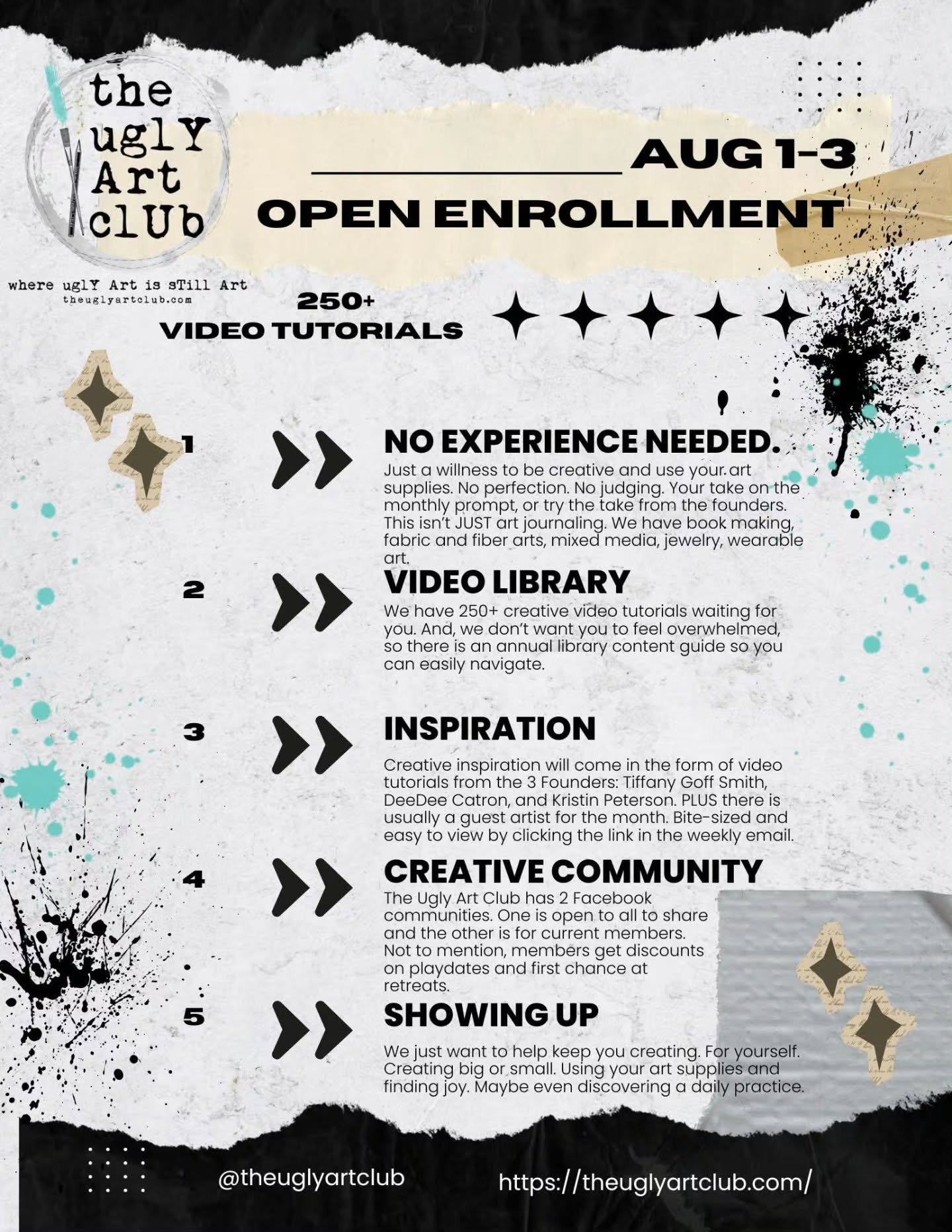 It is ALL happening today folks! (Swipe!)
1) open enrollment! Read the flyer &amp; JOIN US! links in all the places ♡
2) a new month! In addition to tutorials from @southerngals_designs, @alteredstatesstudio, and @deedeecatron, we find ourselves join