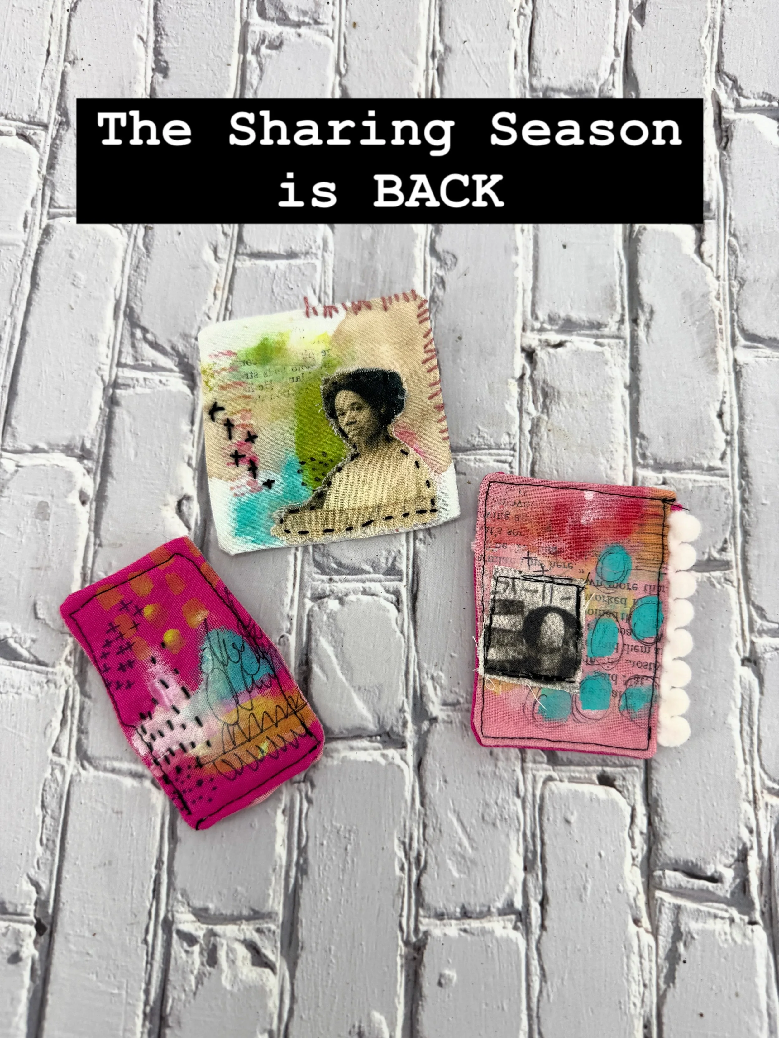 Fall is in the air which means our Sharing Season is just around the corner! These are the projects with the founders. What is the Sharing Season? 

It is a 4 hour live workshop that spills over into a bunch of pre-recorded lessons. The first 4 hours