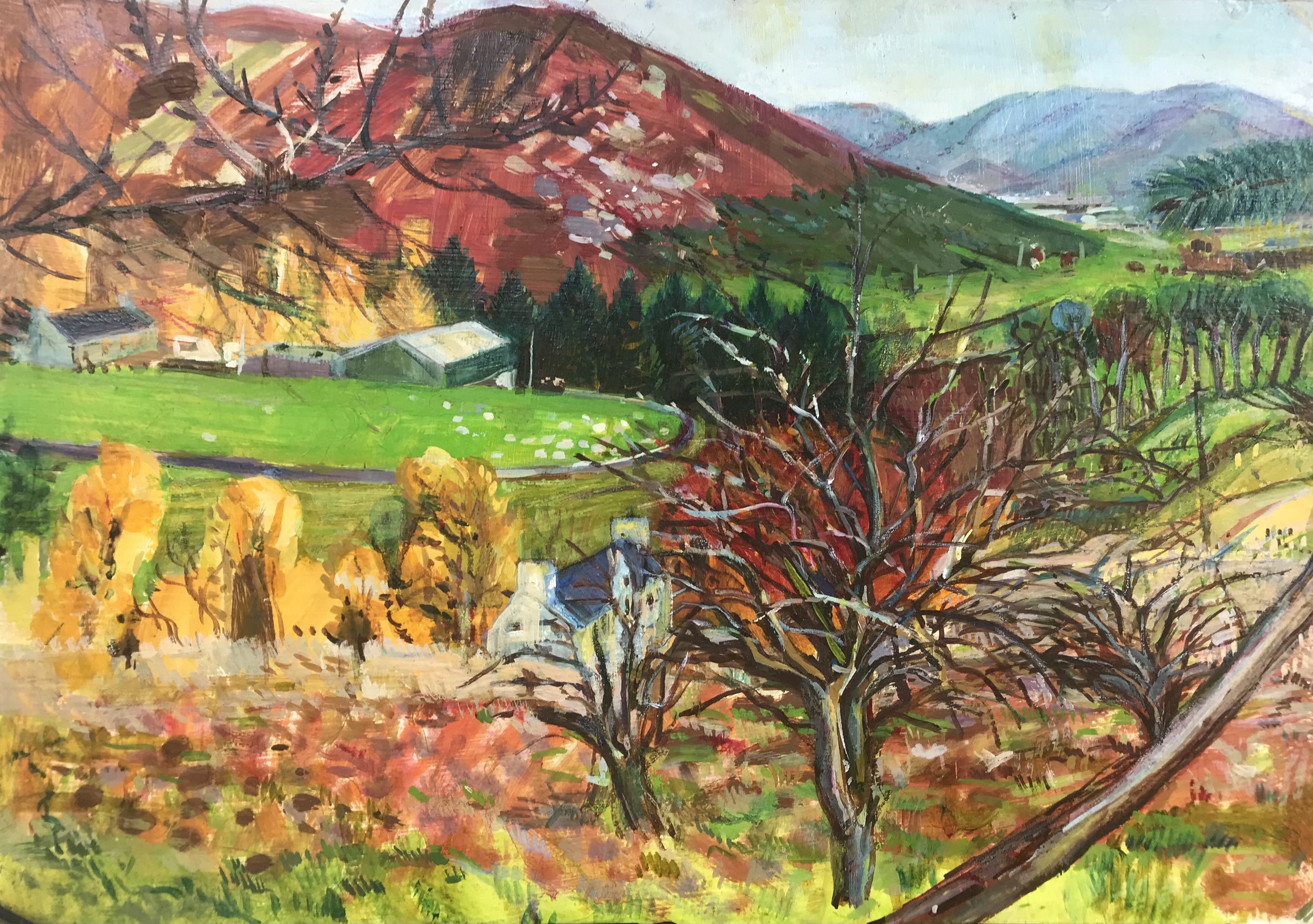 Gosland 
Oil on gesso board, 30x40cm, £690