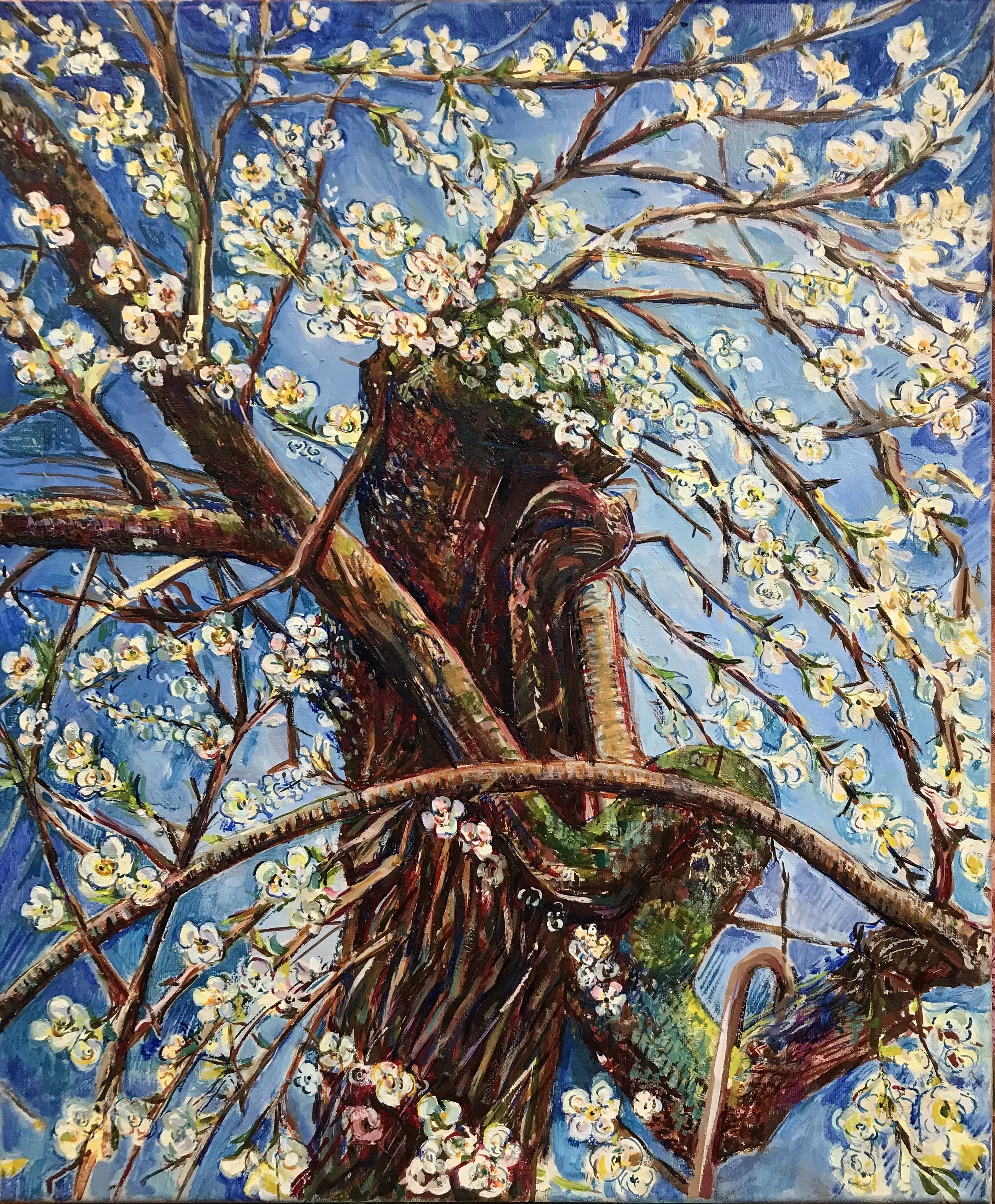 Spring Awakening, Victoria Plum, oil on Fine Belgian Linen, 60 x 50cm, 2026, £2000
