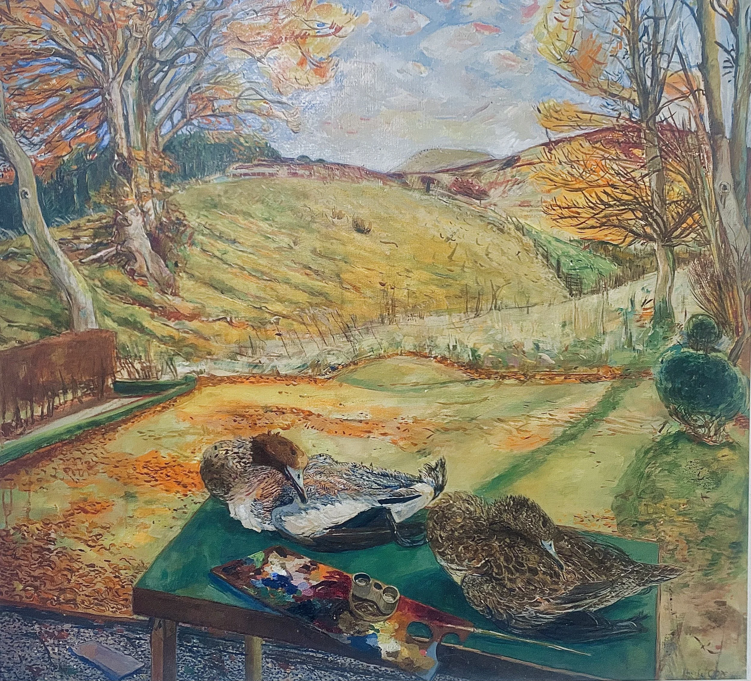 Wigeon & Beech, oil on linen, 95 X 105cm