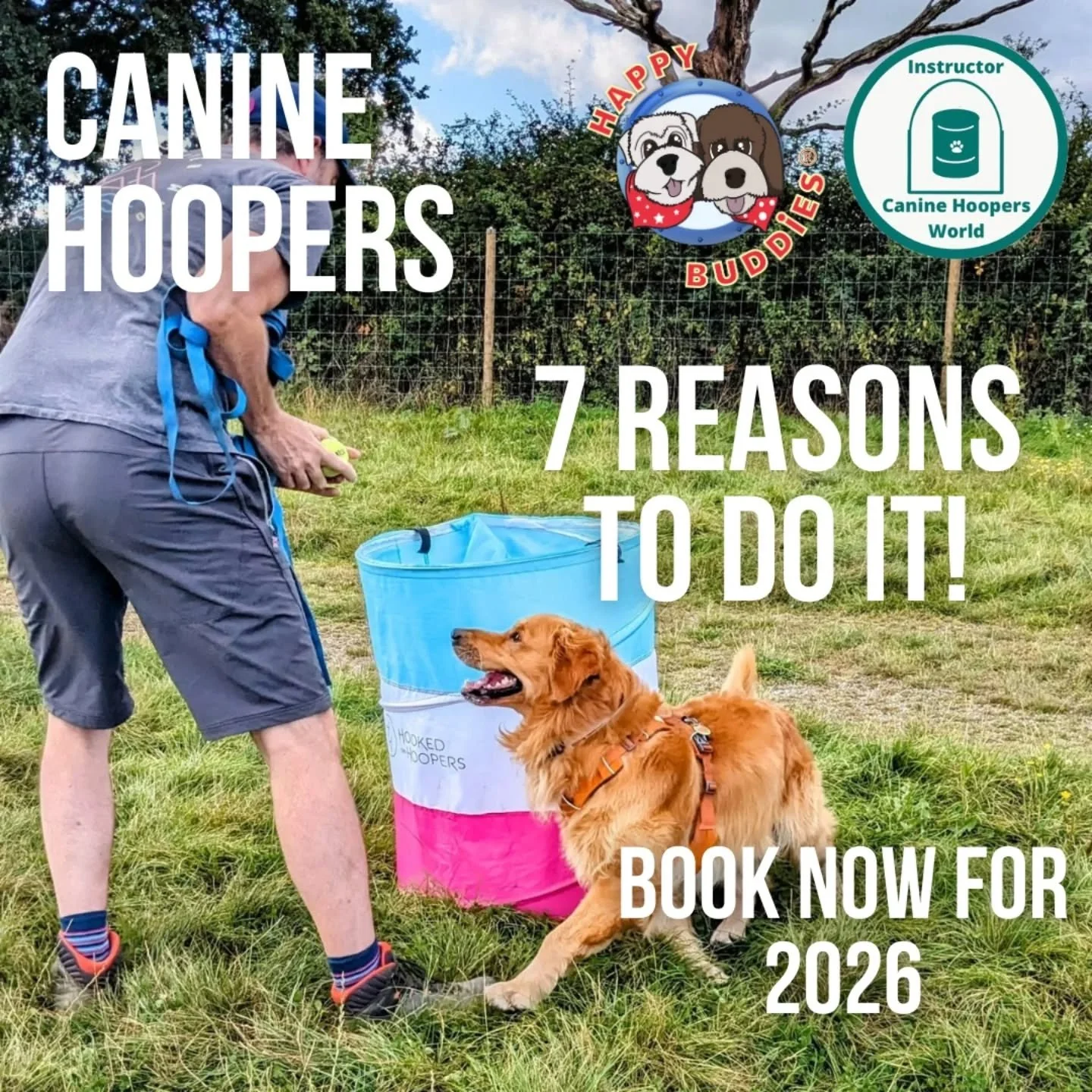 📢 𝟮𝟬𝟮𝟲 𝗖𝗔𝗡𝗜𝗡𝗘 𝗛𝗢𝗢𝗣𝗘𝗥𝗦 𝗖𝗢𝗨𝗥𝗦𝗘𝗦 𝗔𝗥𝗘 𝗢𝗣𝗘𝗡 𝗙𝗢𝗥 𝗕𝗢𝗢𝗞𝗜𝗡𝗚𝗦! 🥳

If you've never heard of Hoopers before or have seen it but want to know more, then keep reading!

Hoopers is a low-impact dog sport where dogs naviga