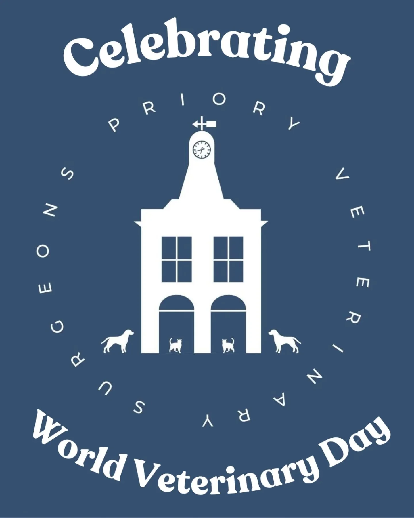 Today is World Veterinary Day and I would just like to take a moment to recognise and sincerely thank all the veterinary staff in our local practices but particularly my own vets, Priory Vets. 

Our veterinary teams play such an essential role in the