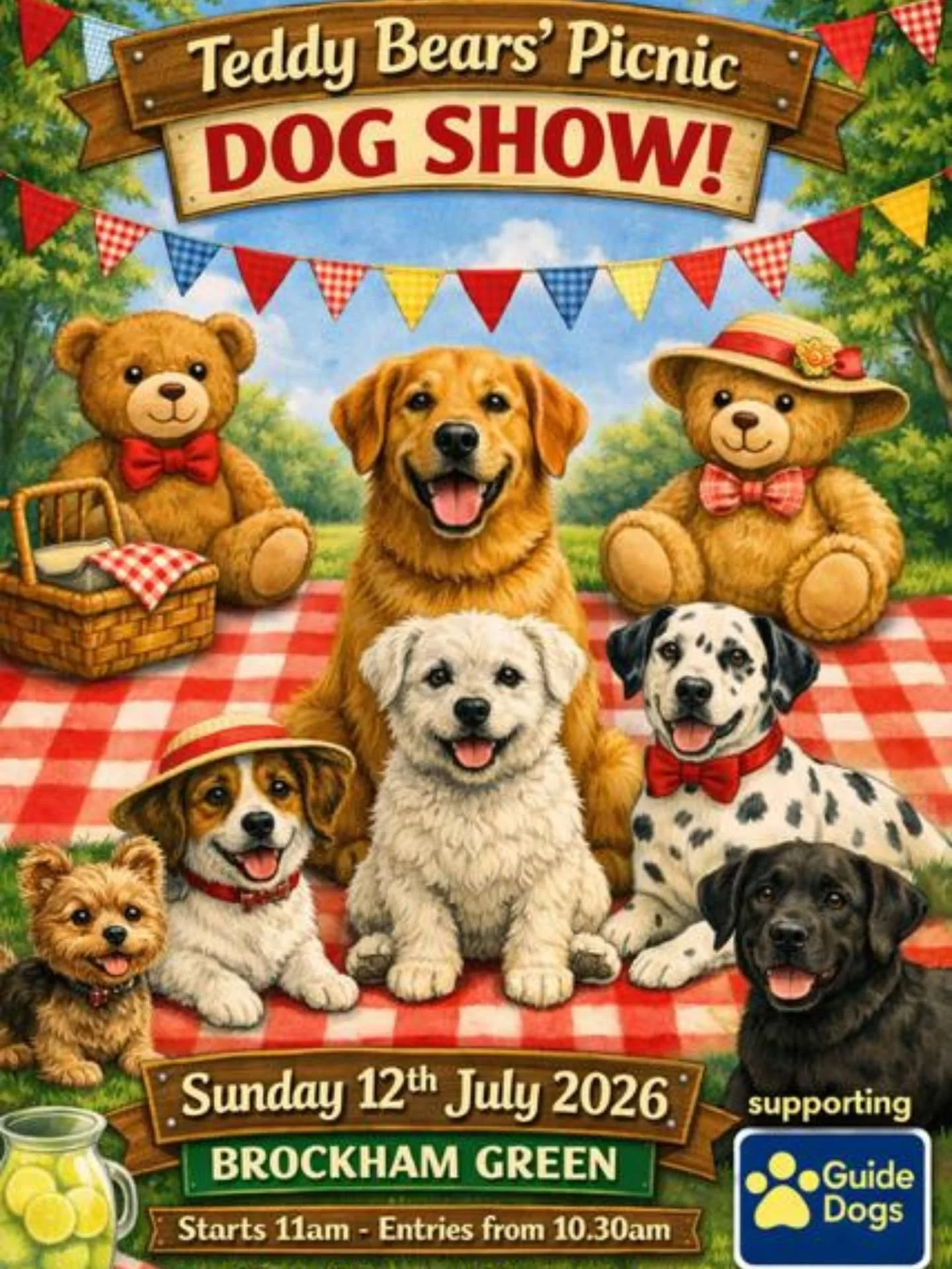 Roll up, roll up, here's a date for your dog's diary ...

🐶 𝗕𝗿𝗼𝗰𝗸𝗵𝗮𝗺 𝗗𝗼𝗴 𝗦𝗵𝗼𝘄
📅 𝗦𝘂𝗻𝗱𝗮𝘆 𝟭𝟮 𝗝𝘂𝗹𝘆 𝟮𝟬𝟮𝟲
📍 𝗕𝗿𝗼𝗰𝗸𝗵𝗮𝗺 𝗩𝗶𝗹𝗹𝗮𝗴𝗲 𝗚𝗿𝗲𝗲𝗻

And guess who has been asked to judge it ... me!!

I'm so excited. Hav