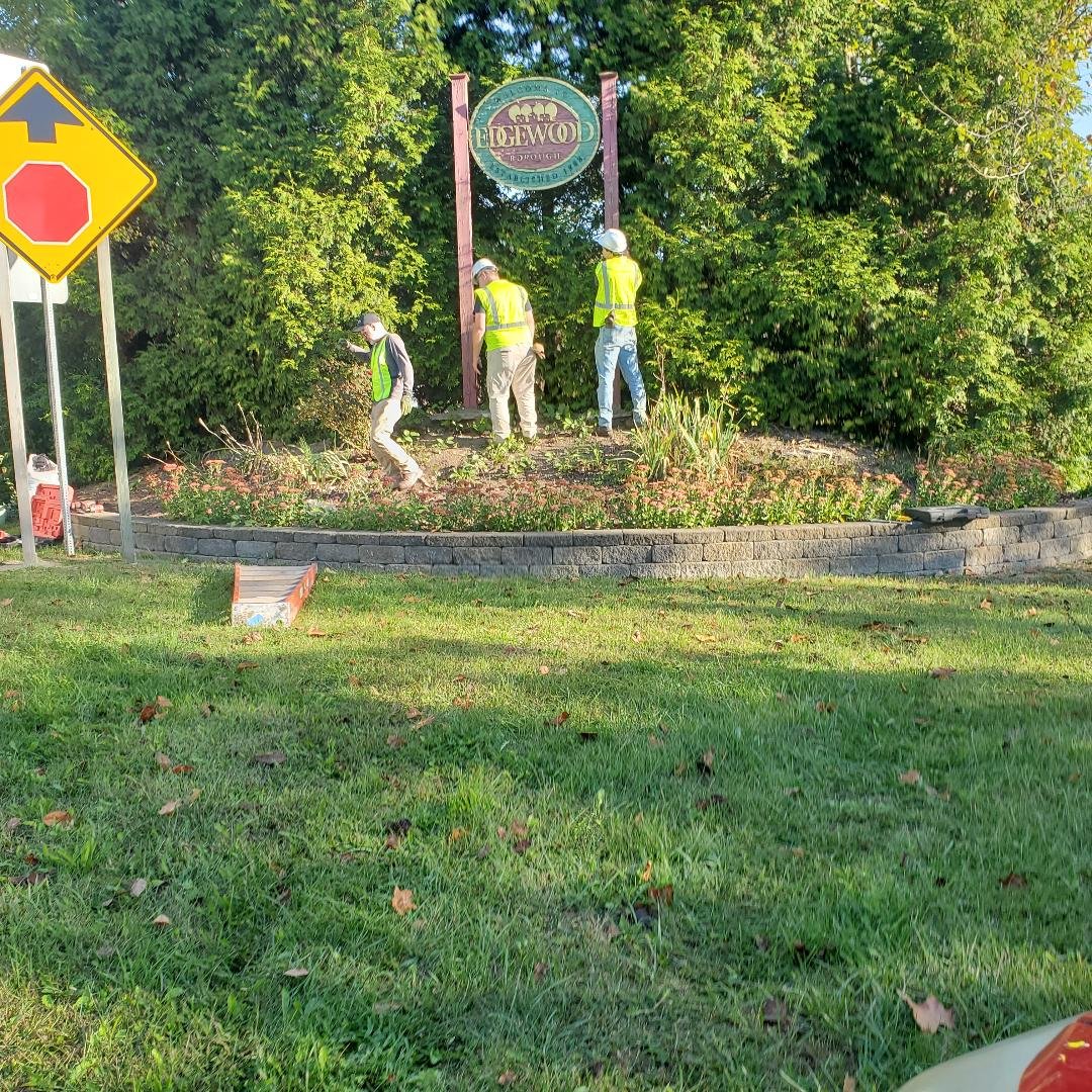 Removal of the old sign in October of 2025