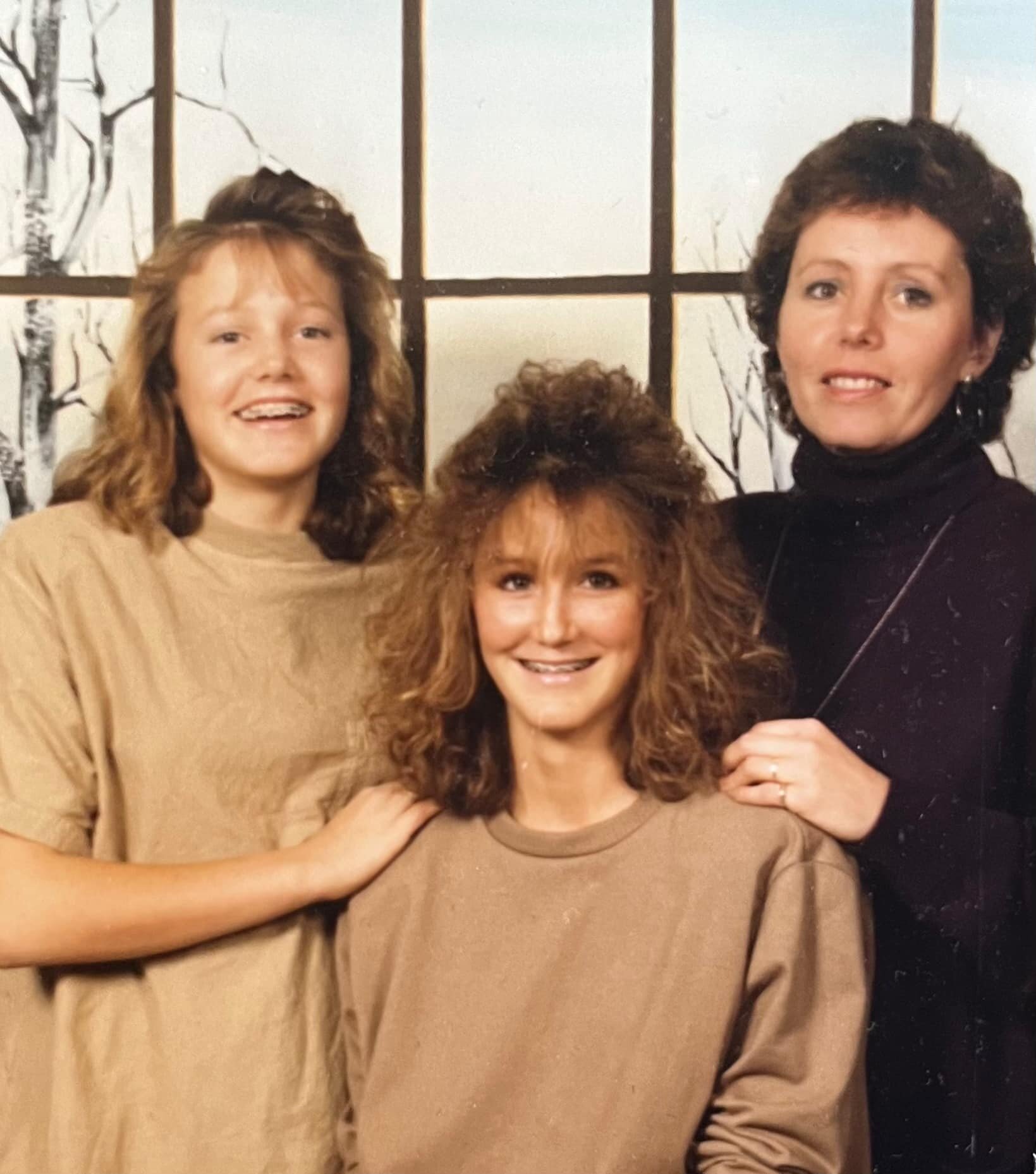 Happy birthday to my glamorous mom! Our ultimate cheerleader and radiant nana. I love you, and I'm guessing the Sears portrait photographer put me in the middle to showcase that magnificent mane of hair 😂 Thank You to the 80&rsquo;s for this unforge