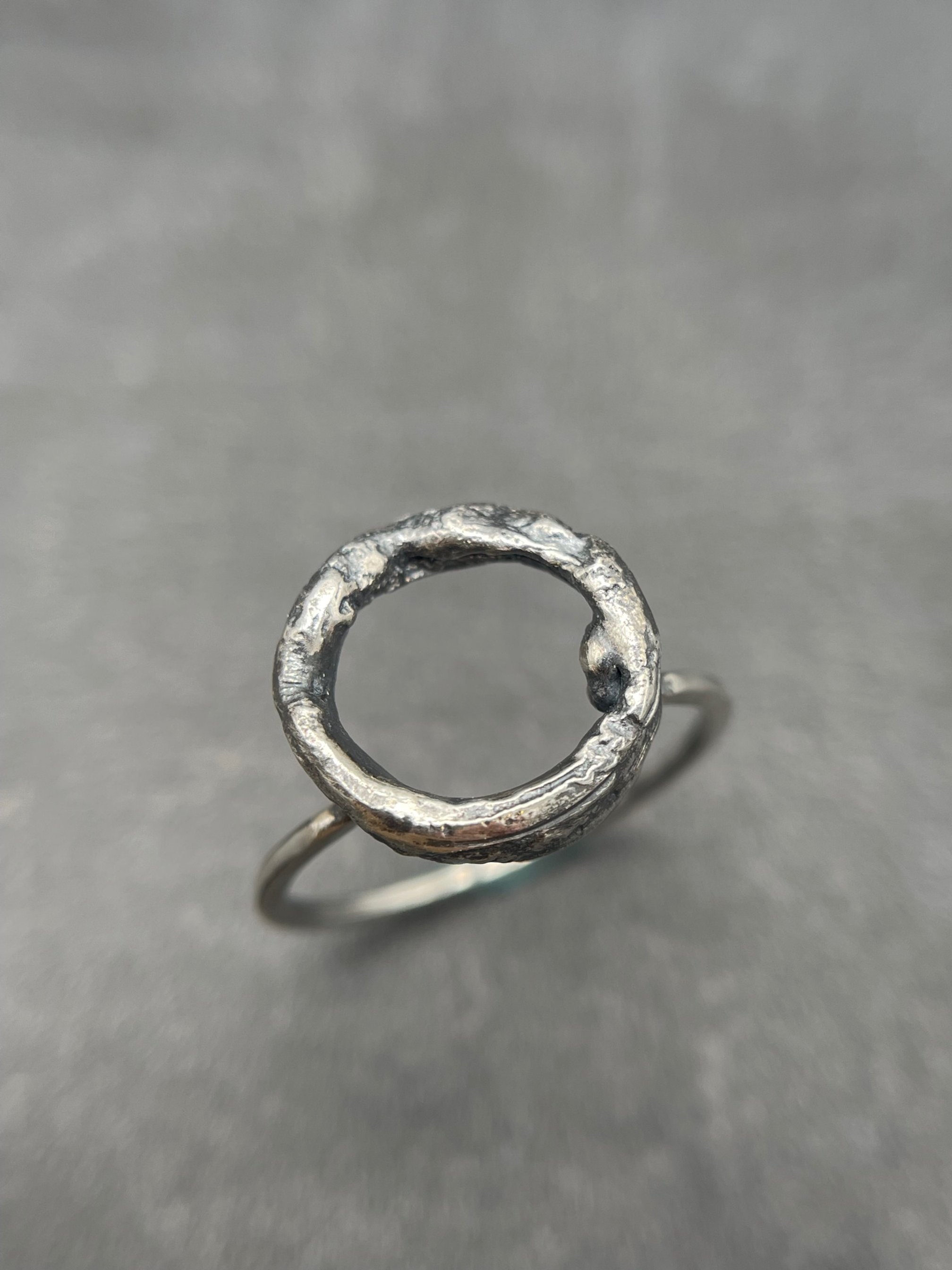 Narrow Knurled Ring — Toothmark Metals