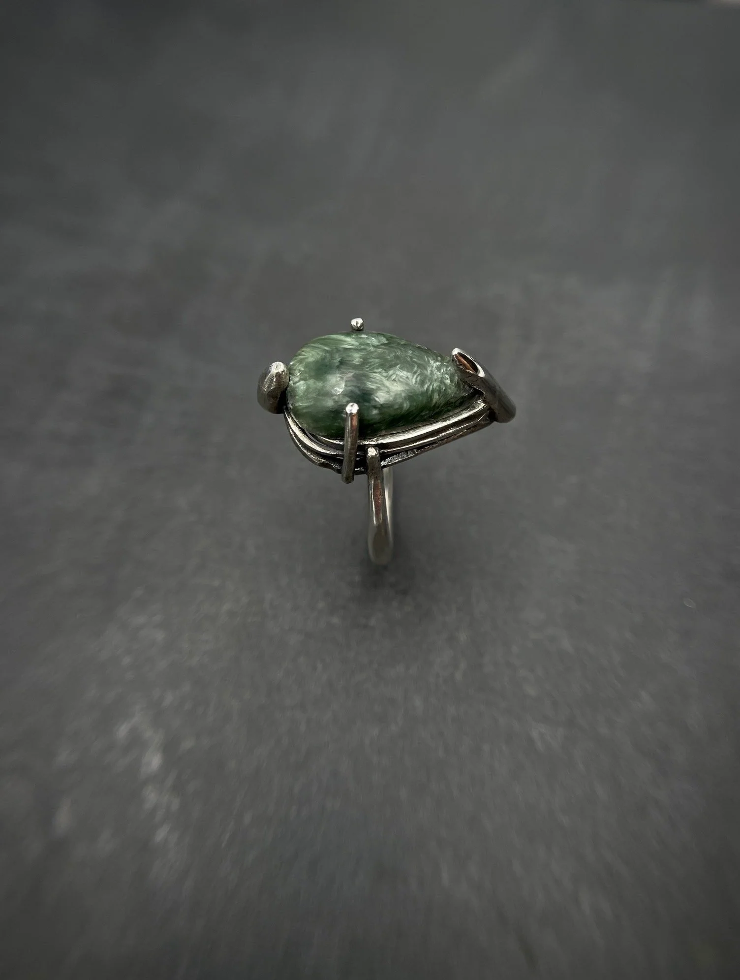 Earhen Stacking Rings + BiColored Sapphire — Toothmark Metals