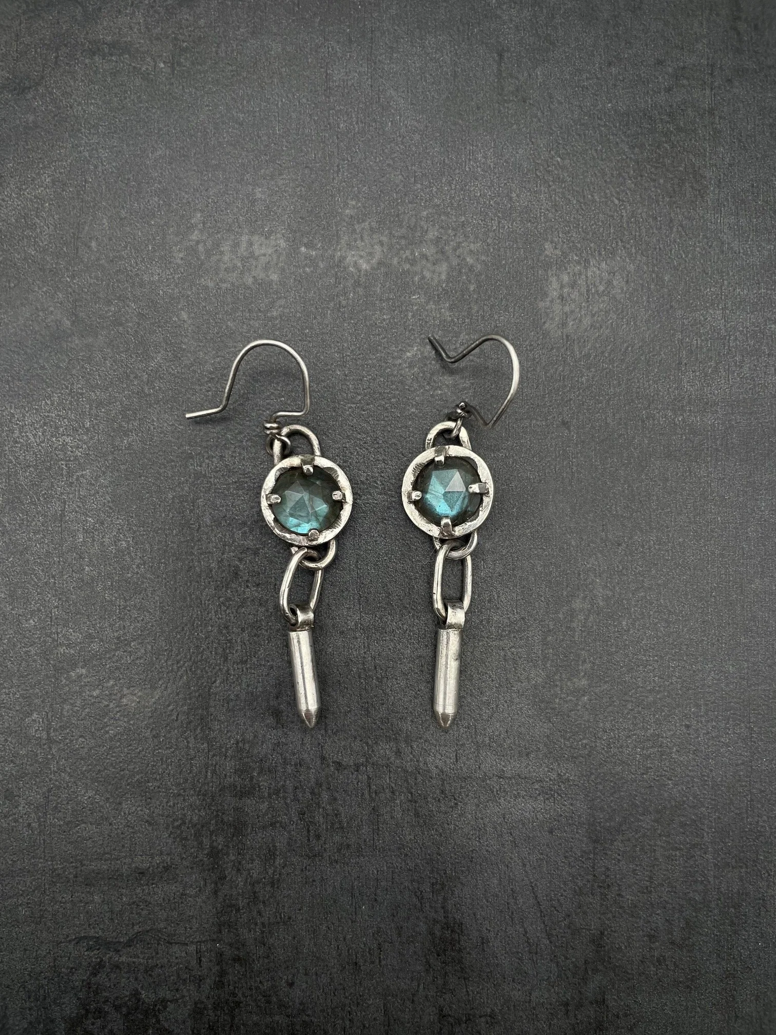 Earhen Stacking Rings + BiColored Sapphire — Toothmark Metals