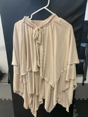 Tan Layered  Tulip Skirt - 16
Sizes SM-M