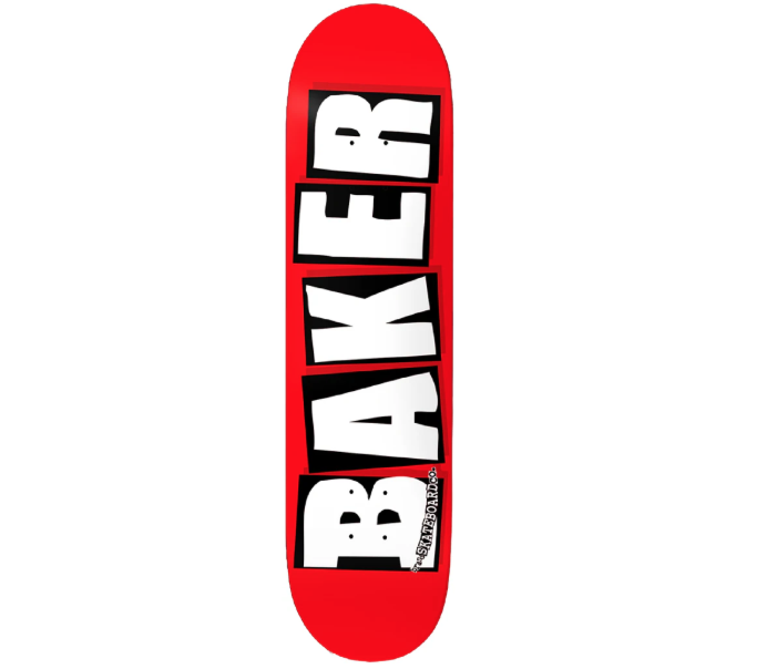 Baker Brand Logo White/Red 8.25