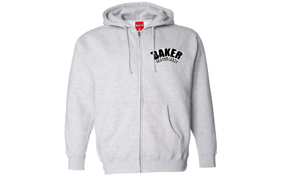 Baker Arch Logo Embroidered Zip-Up Hoodie