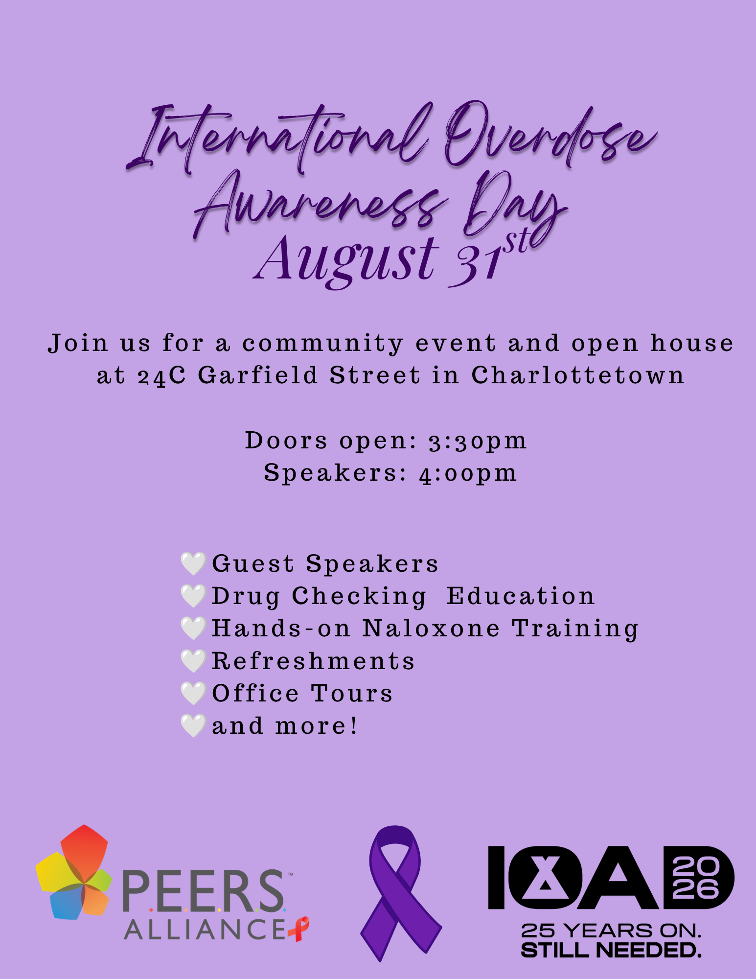 International Overdose Awareness Day (IOAD) 