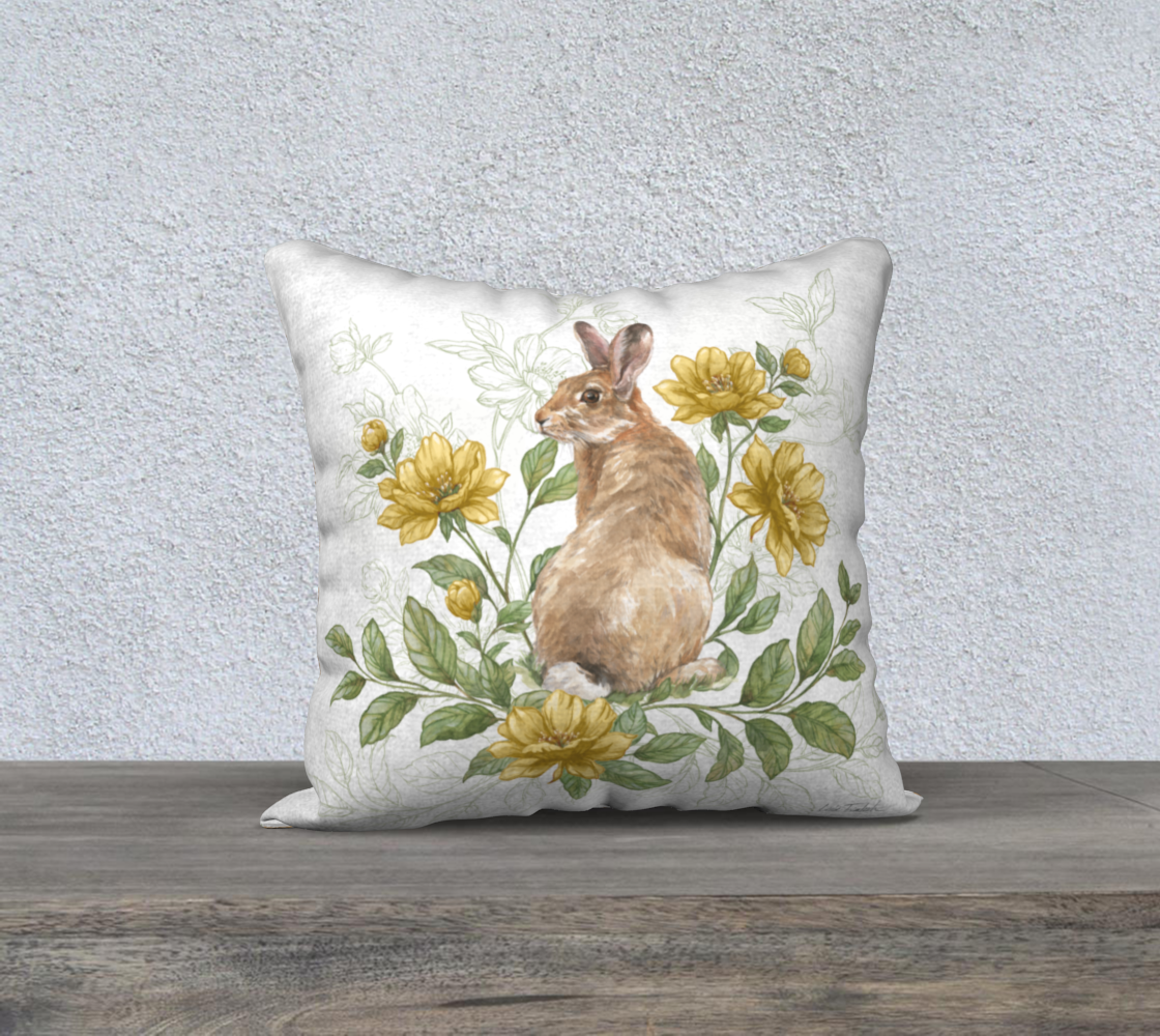 Cottage Bunny Gold Floral