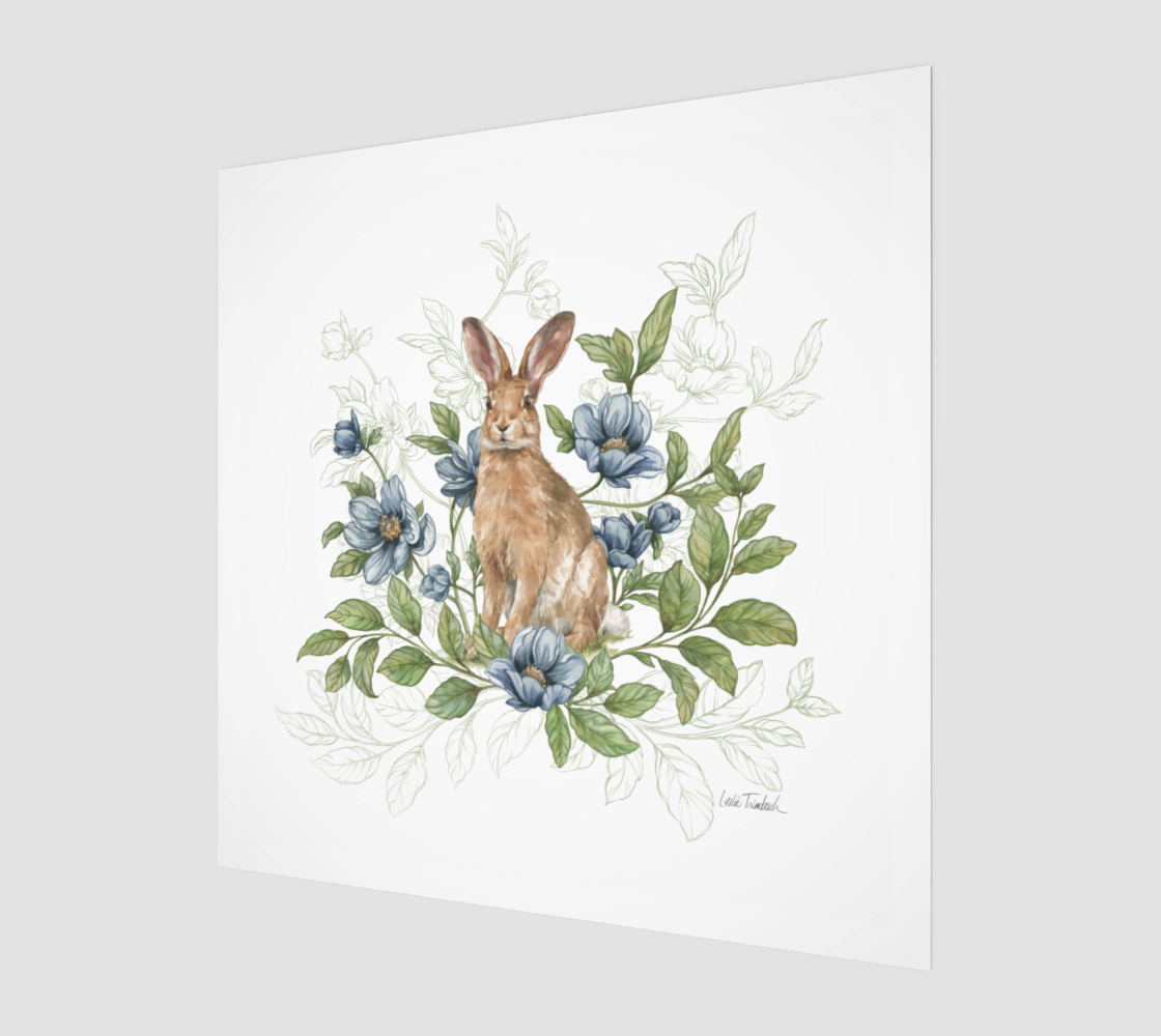 Cottage Bunny - Blue
